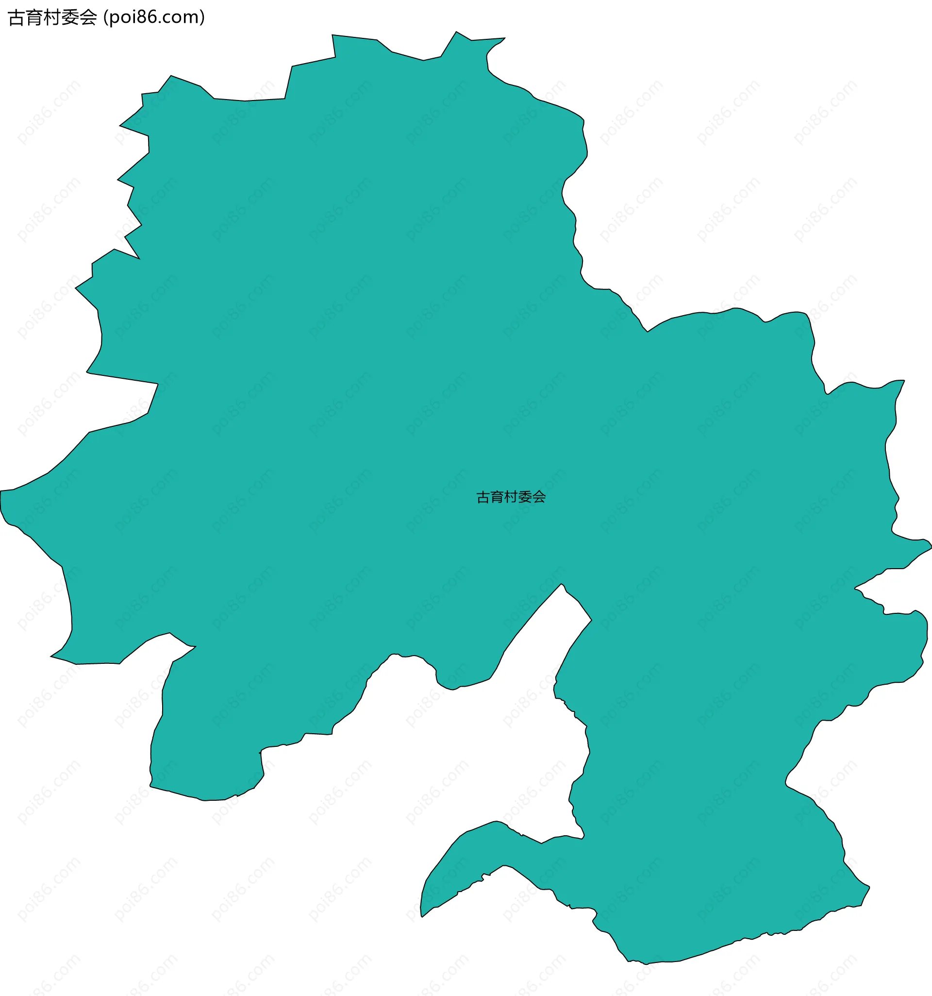 古育村委会边界地图