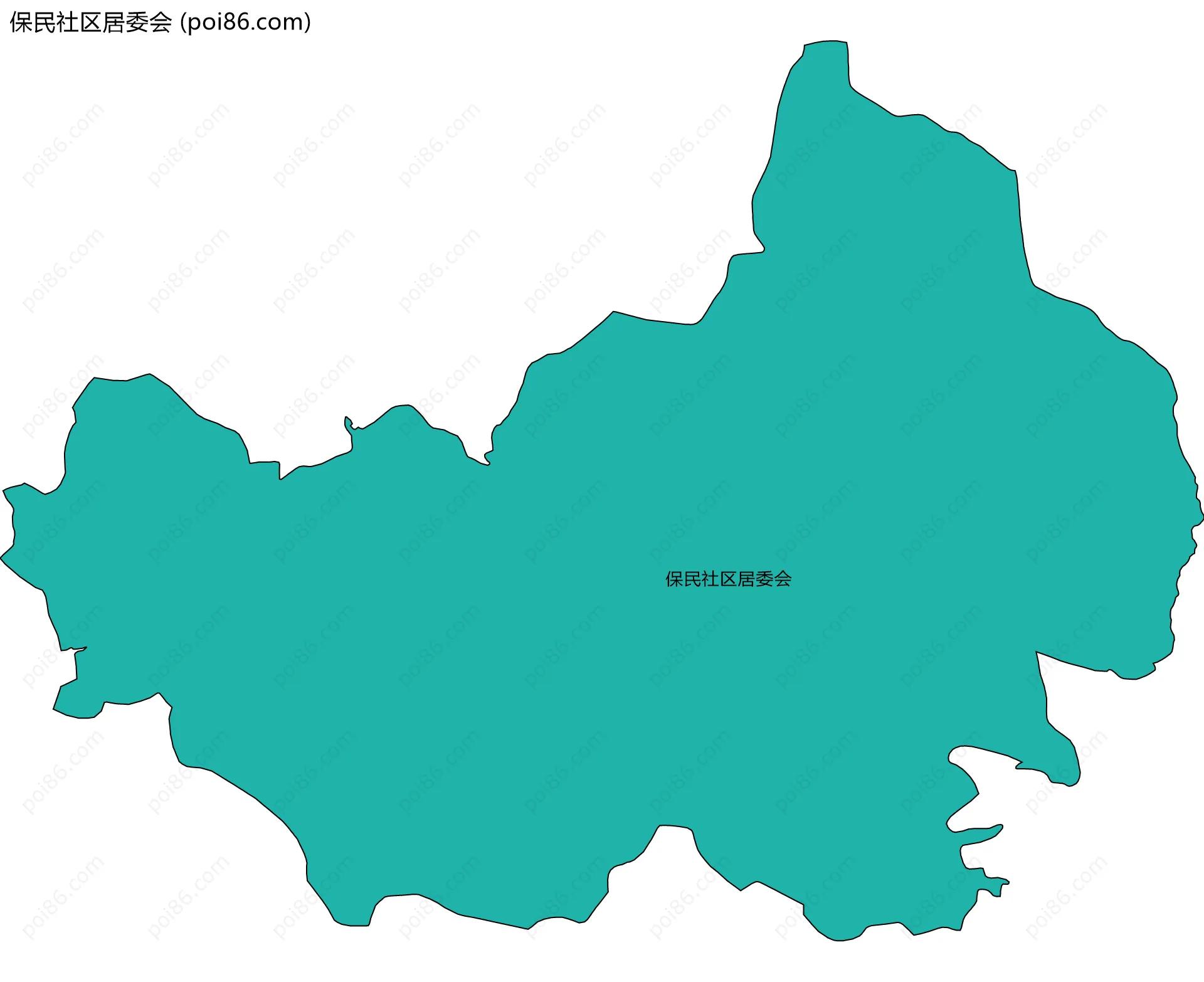 保民社区居委会边界地图