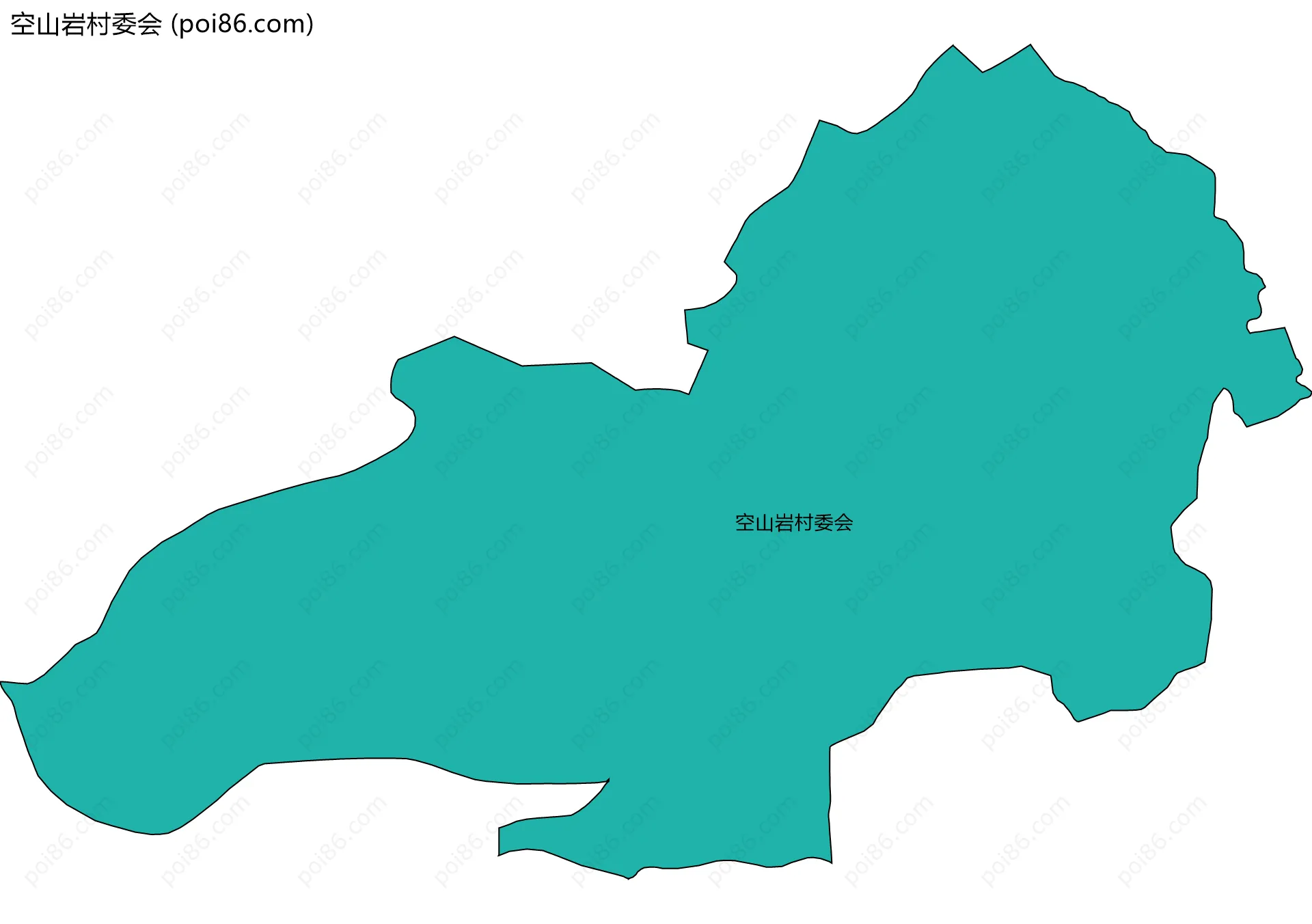 空山岩村委会边界地图