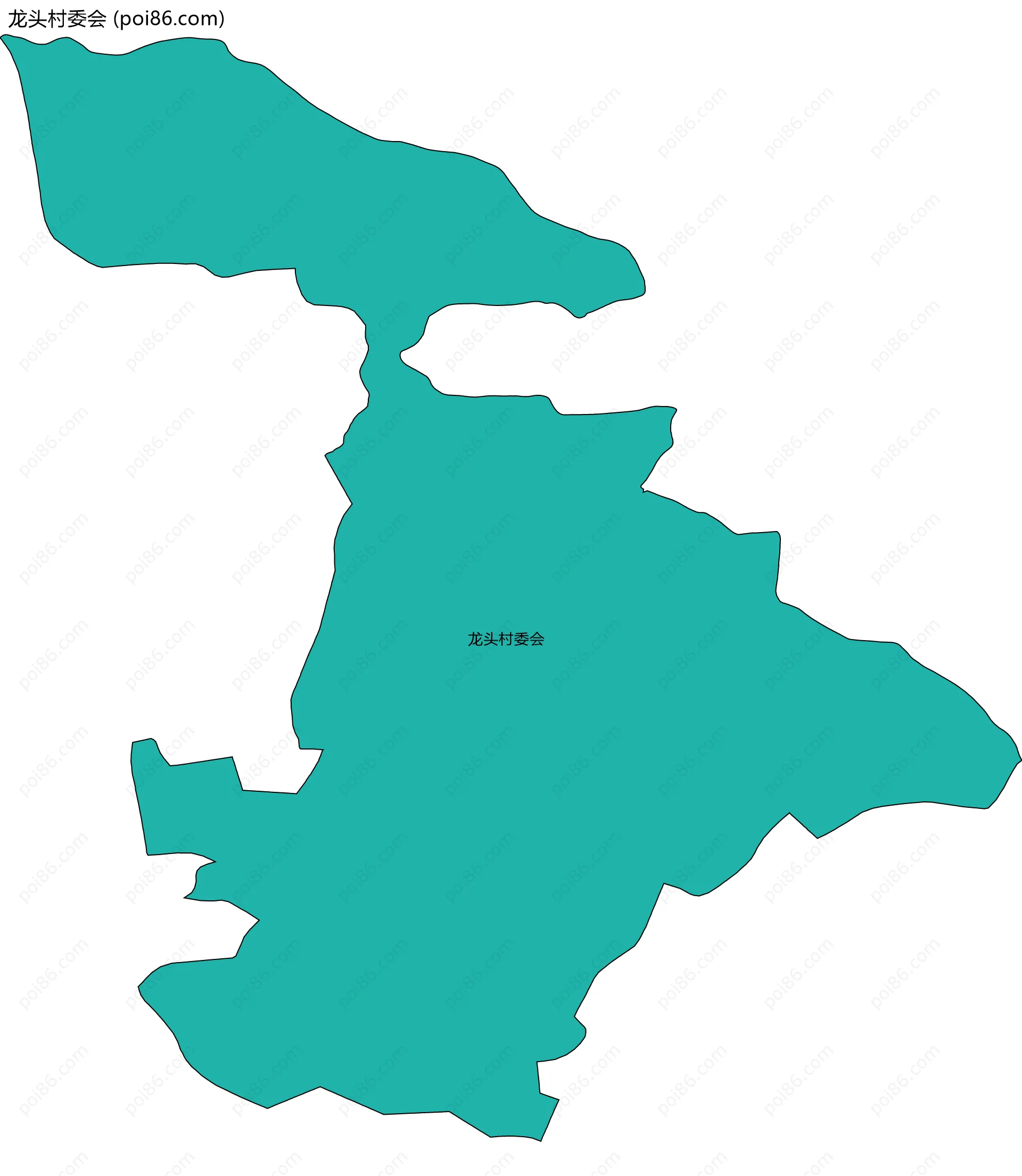 龙头村委会边界地图