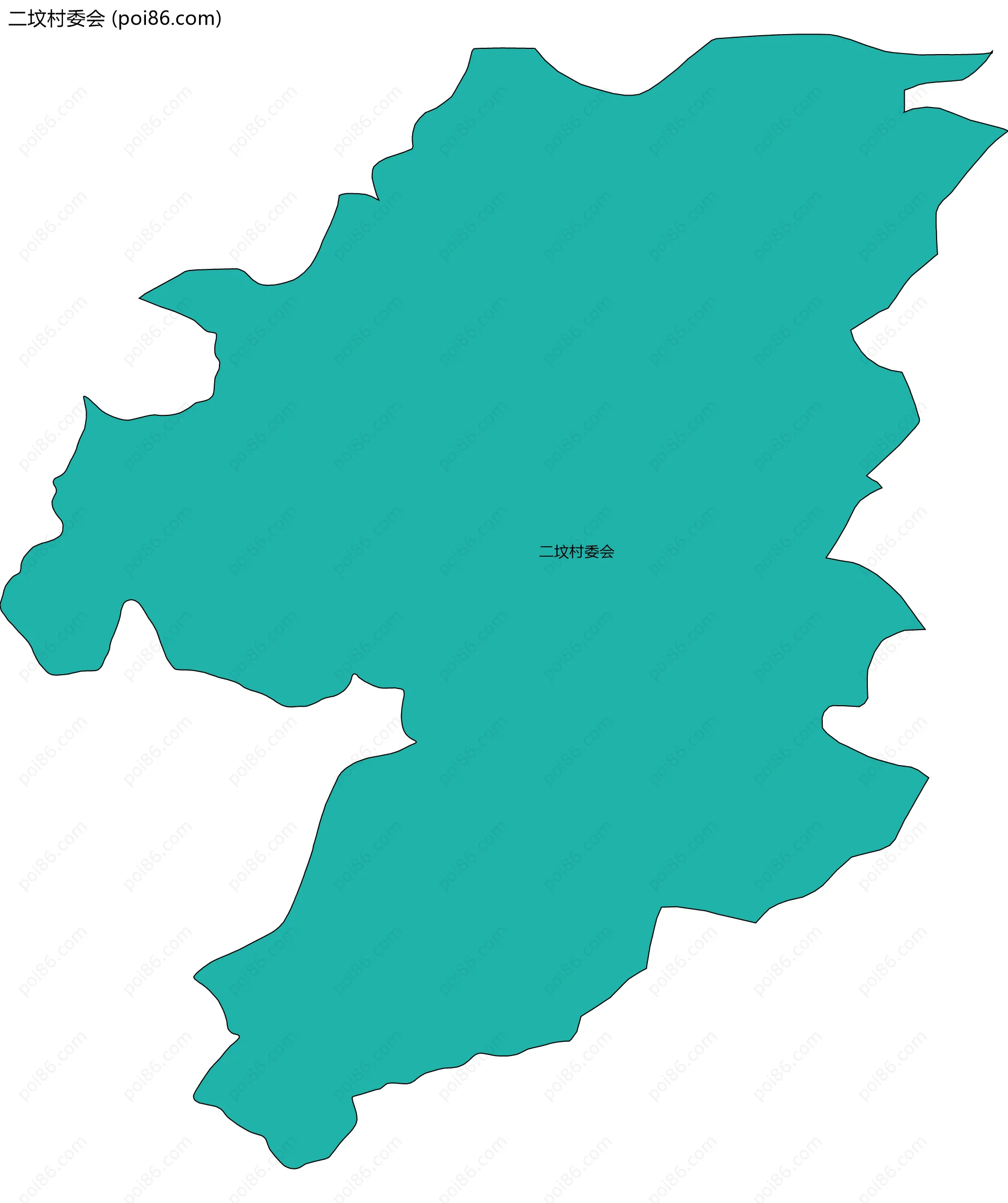 二坟村委会边界地图