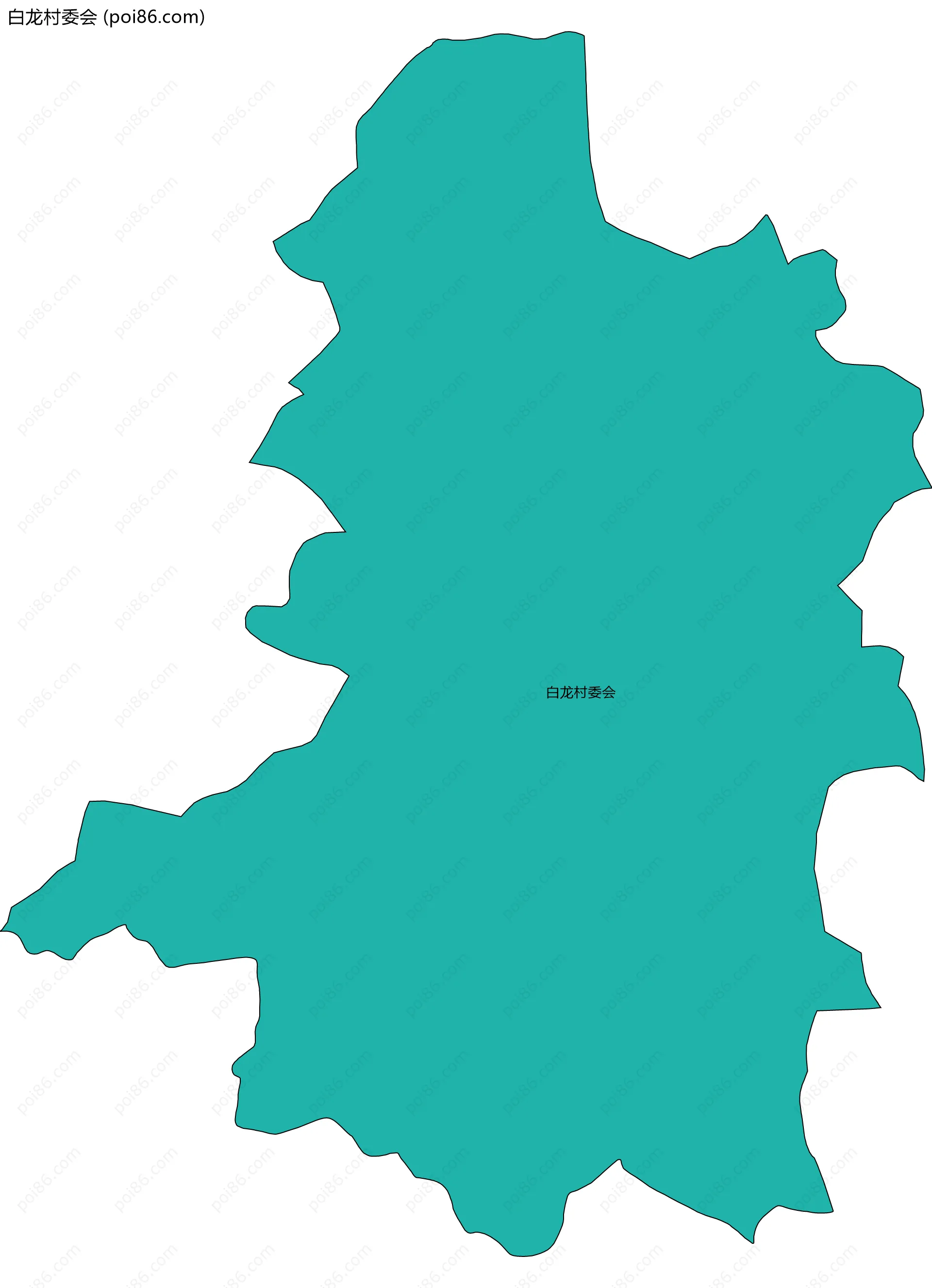 白龙村委会边界地图