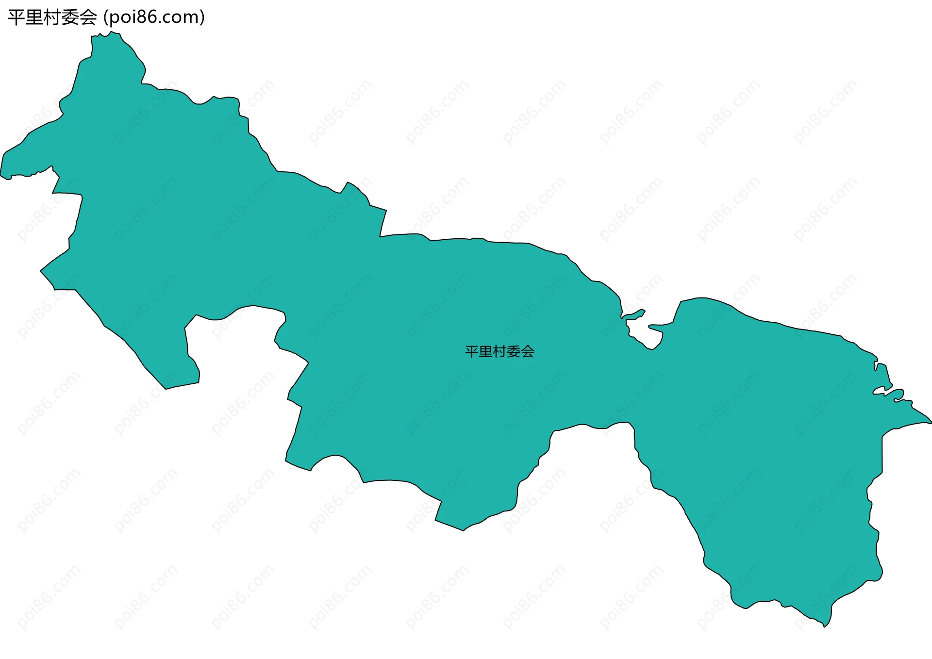 平里村委会边界地图