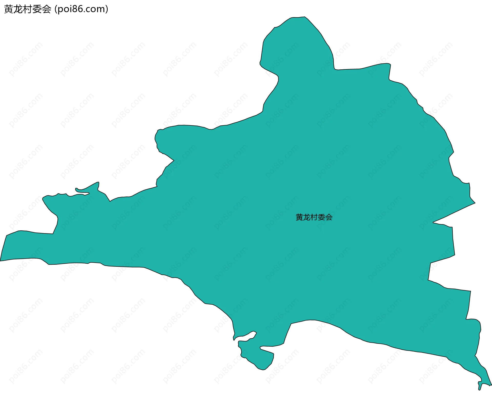 黄龙村委会边界地图