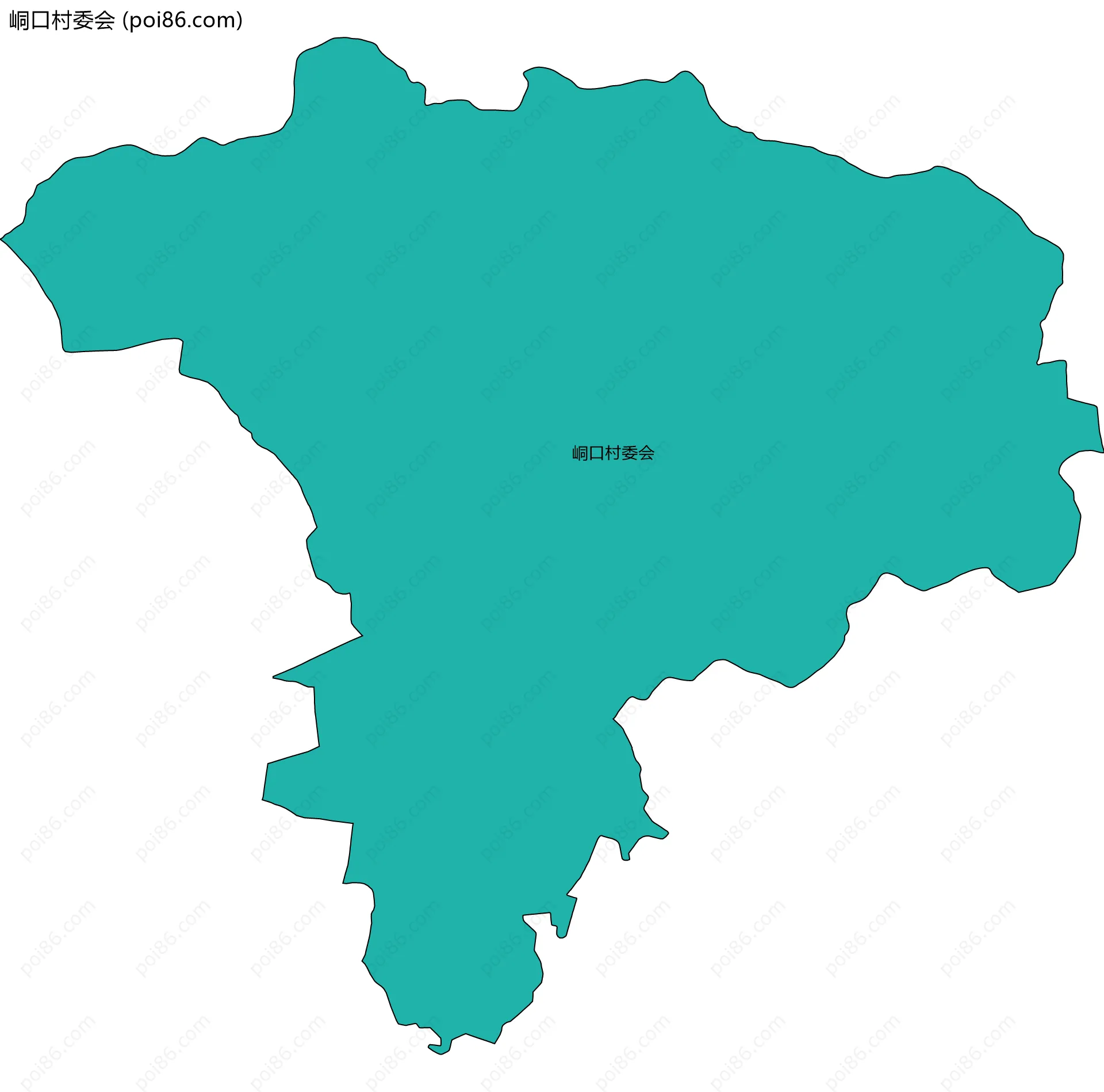 峒口村委会边界地图