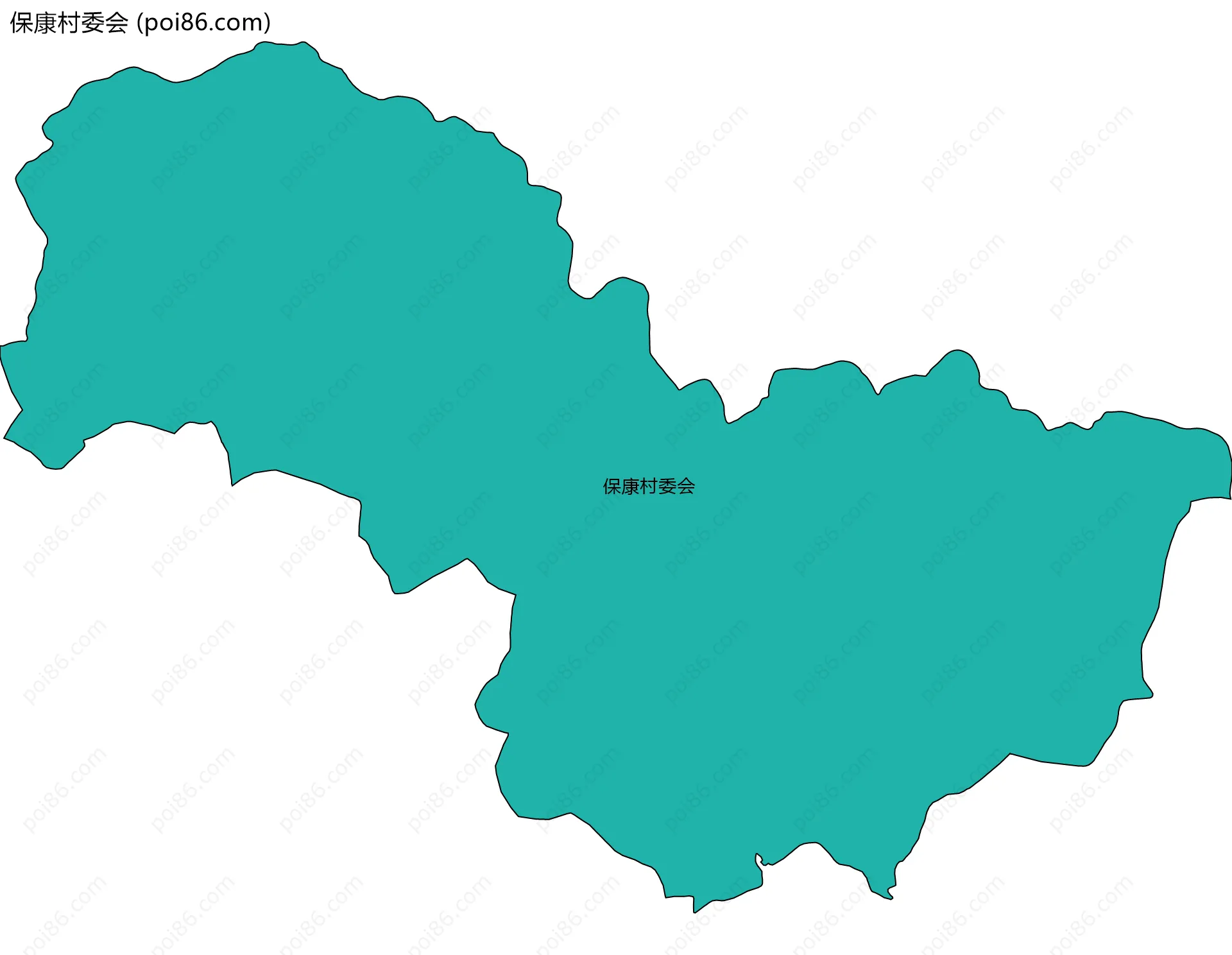 保康村委会边界地图