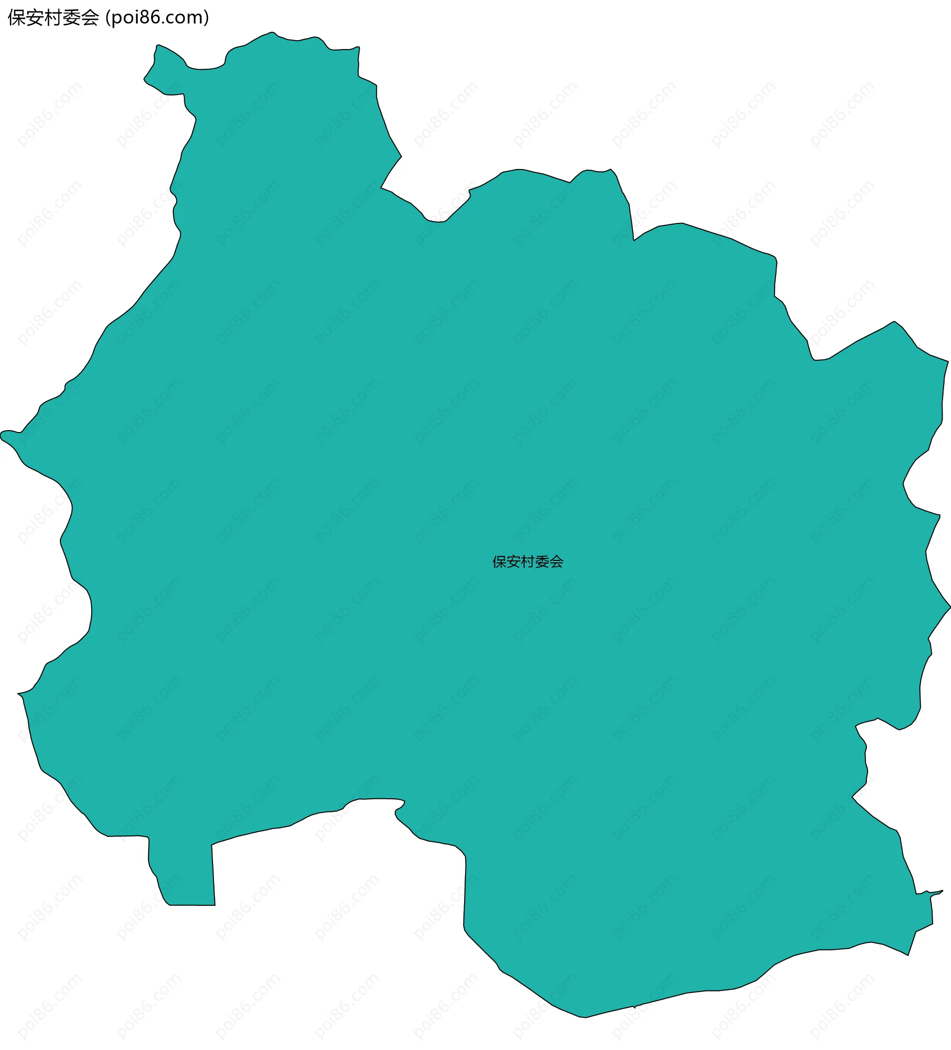保安村委会边界地图
