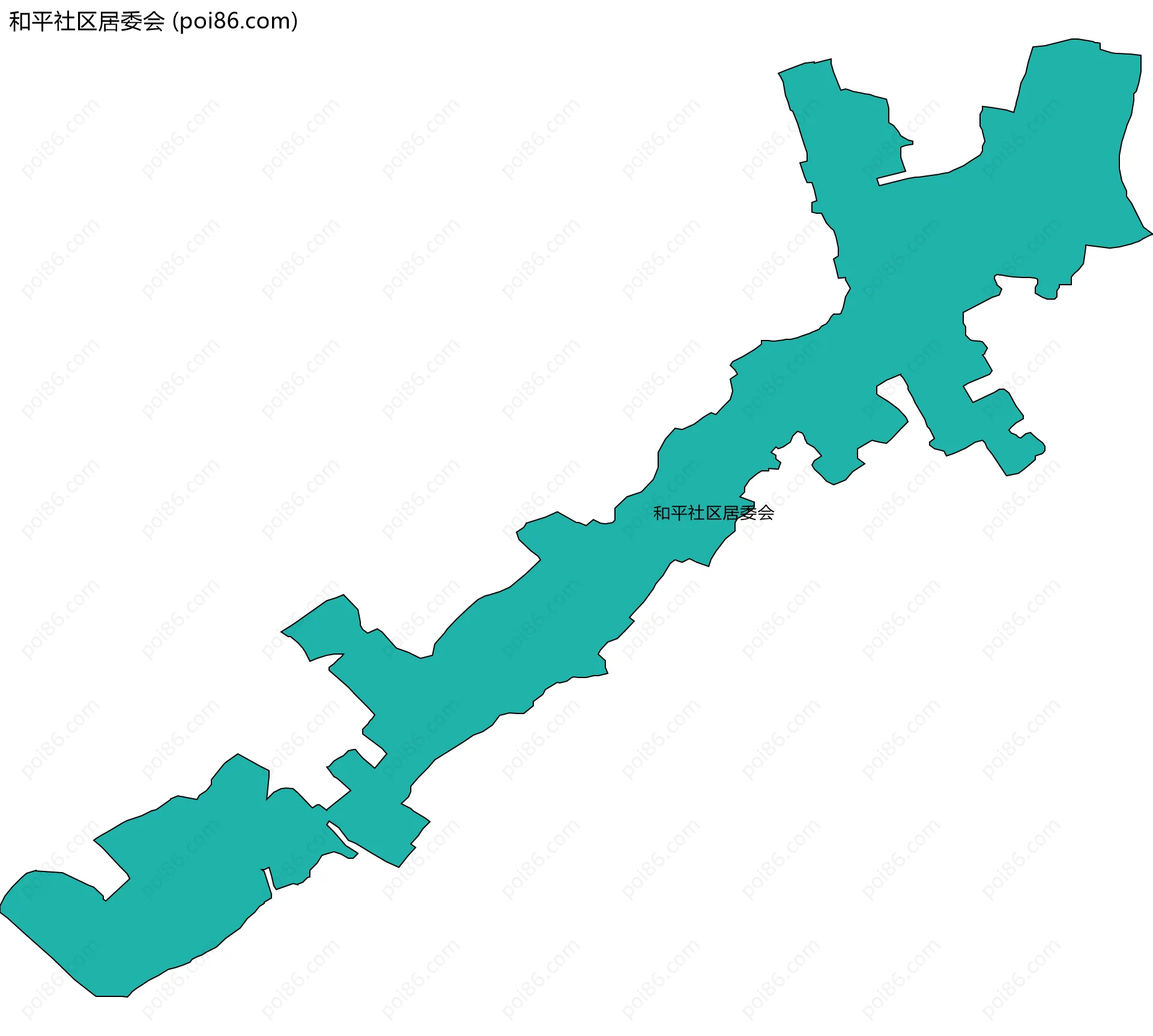 和平社区居委会边界地图