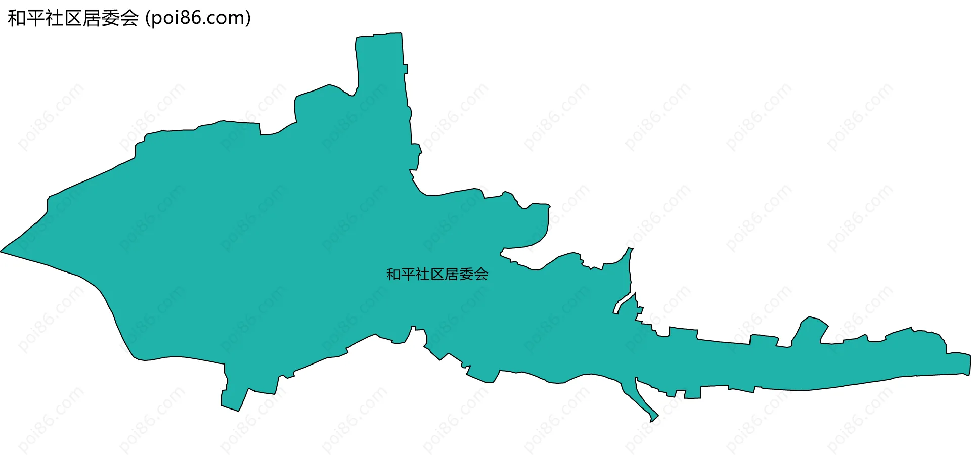和平社区居委会边界地图