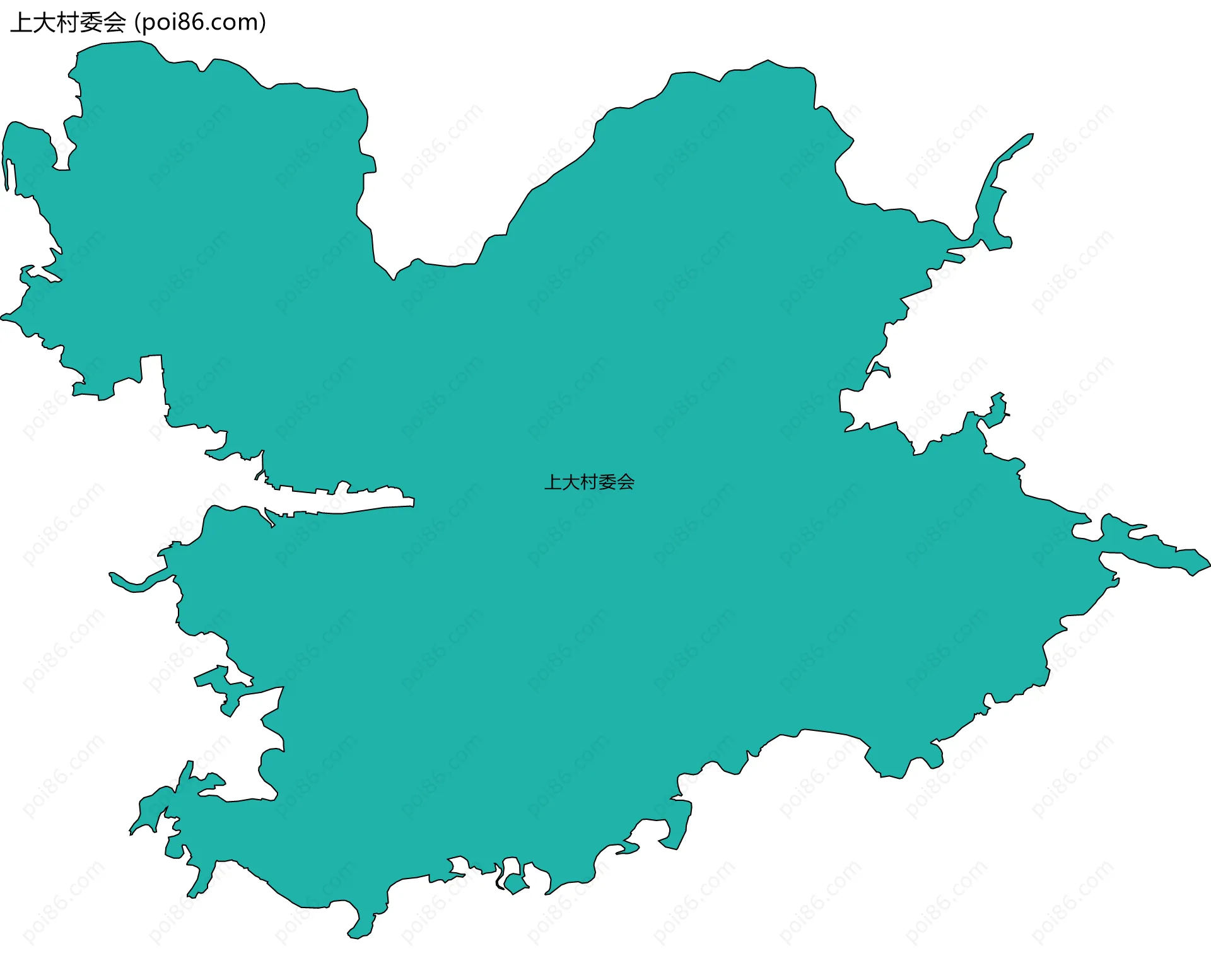 上大村委会边界地图