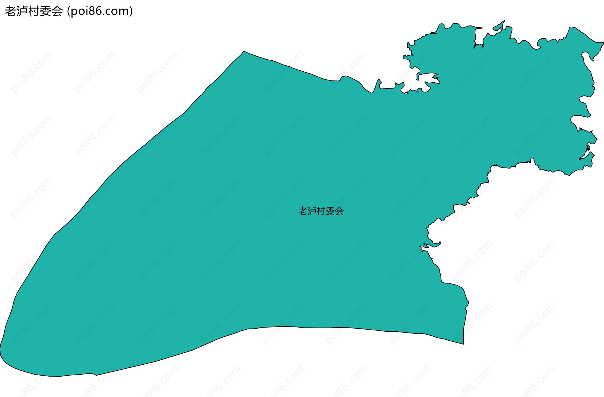 老泸村委会边界地图