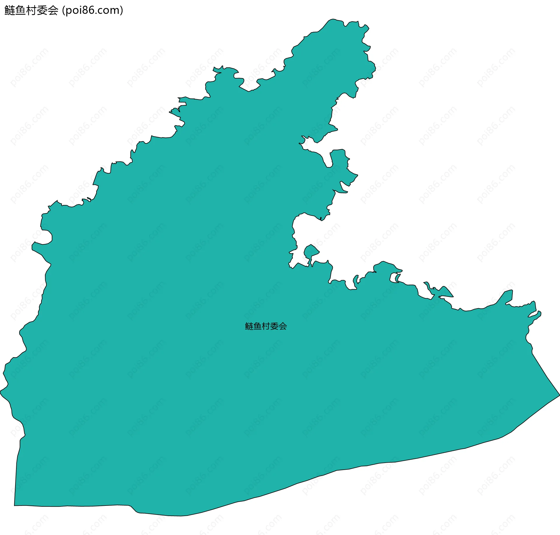 鲢鱼村委会边界地图