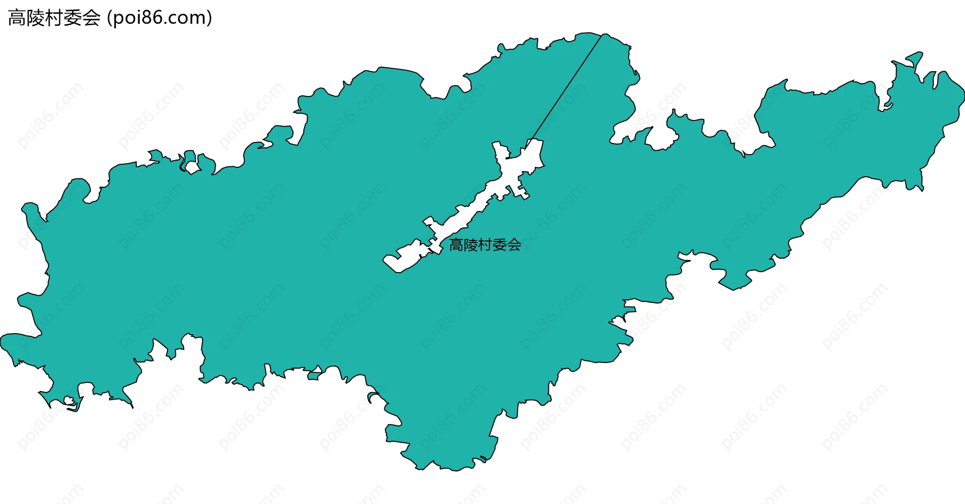 高陵村委会边界地图