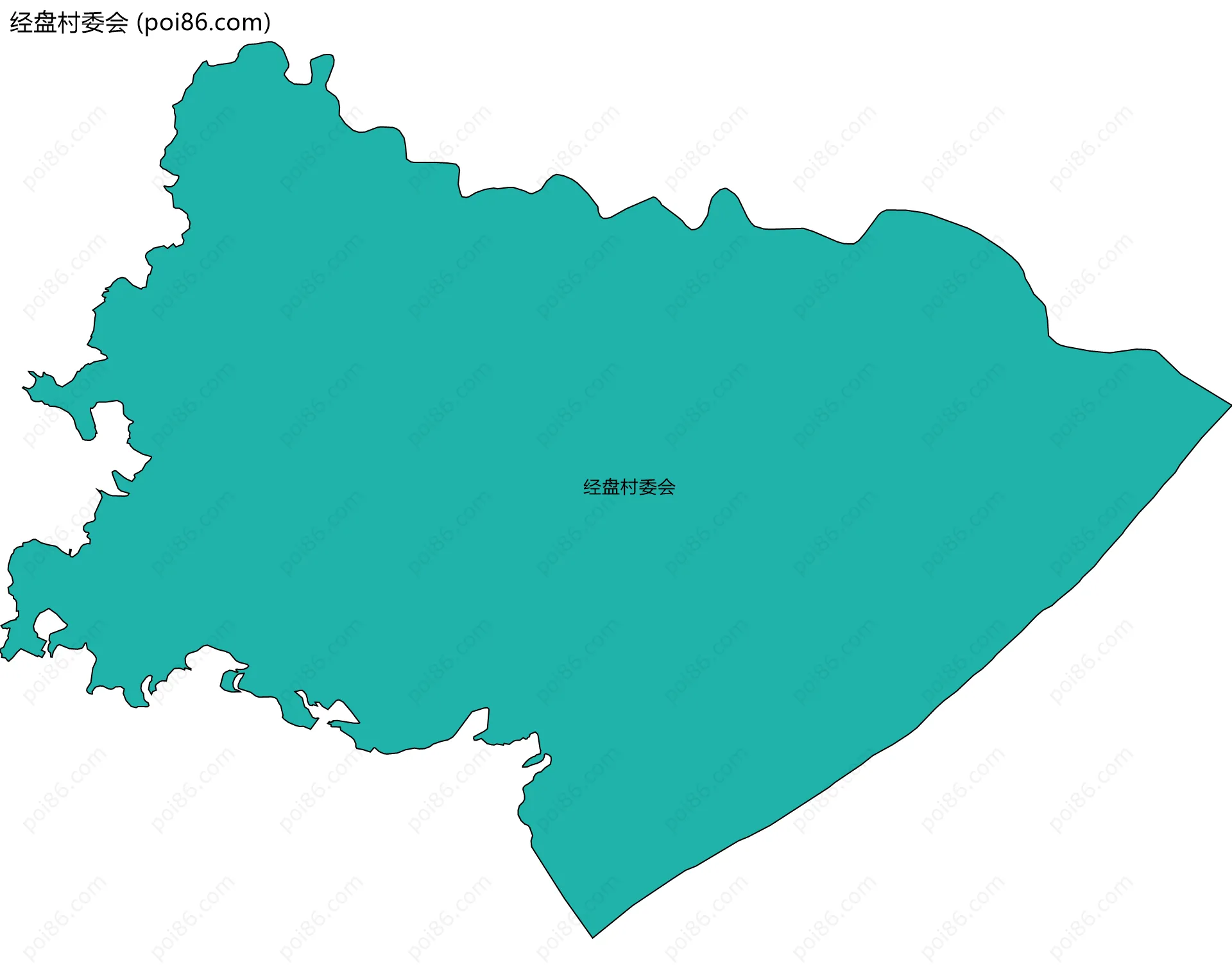 经盘村委会边界地图