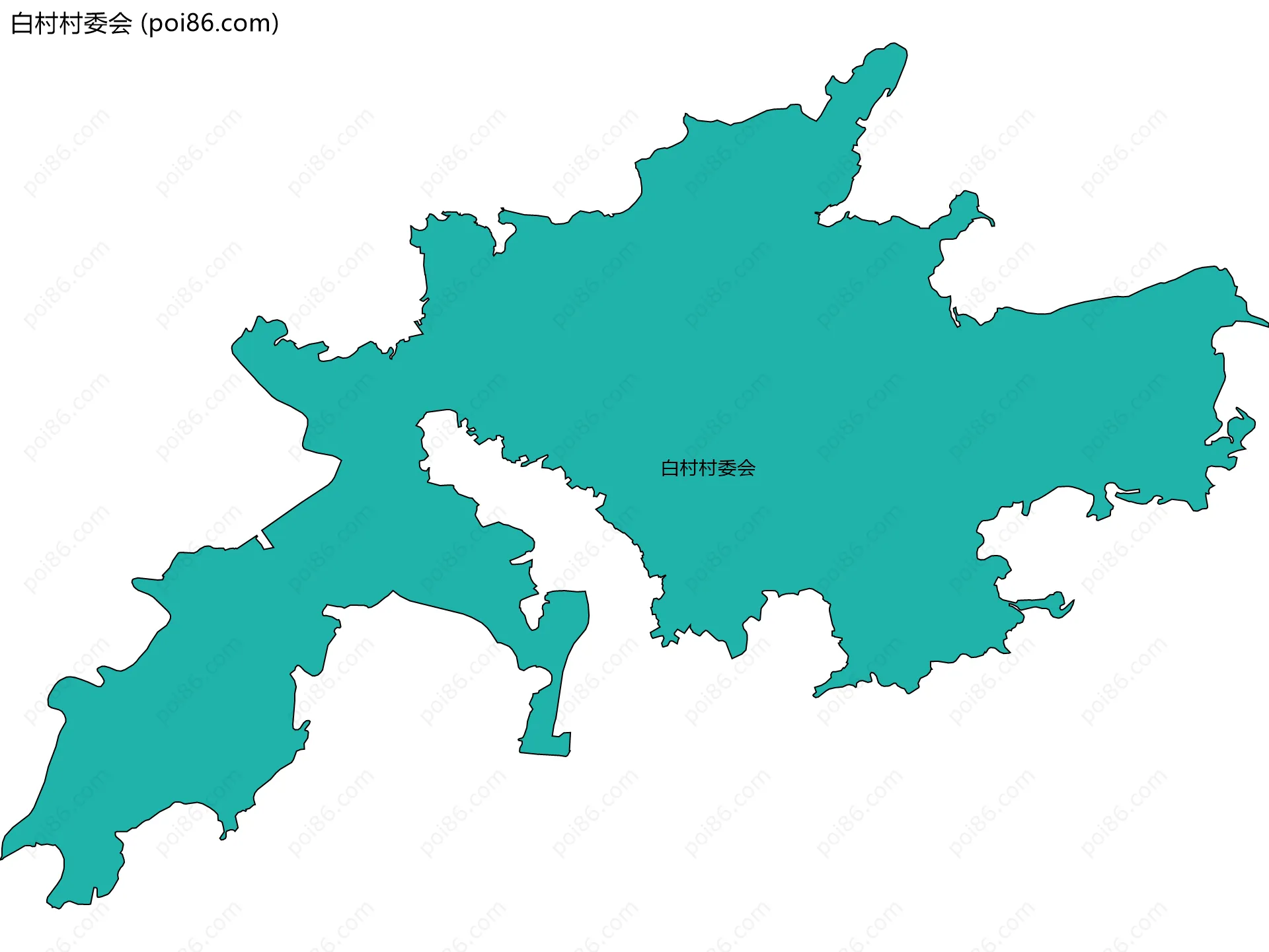 白村村委会边界地图