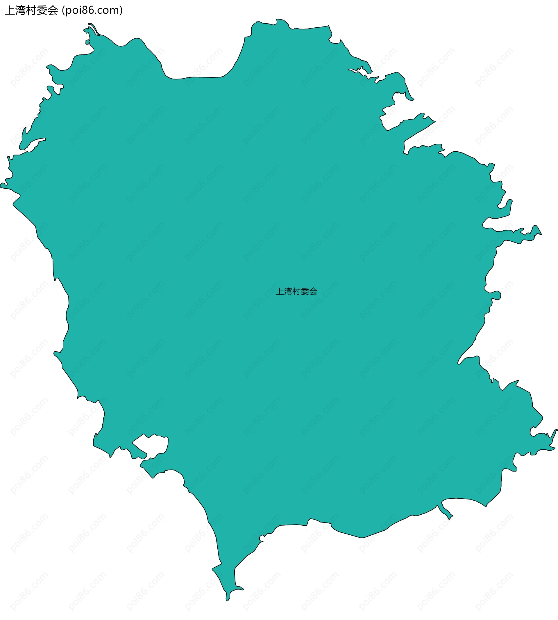 上湾村委会边界地图