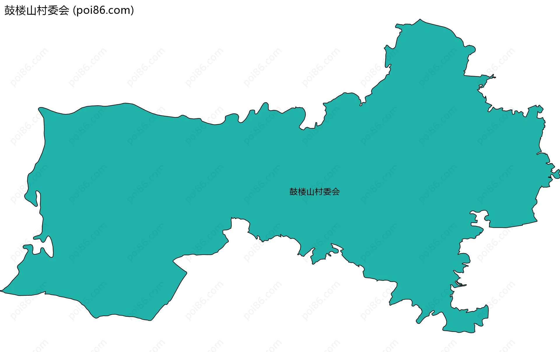 鼓楼山村委会边界地图