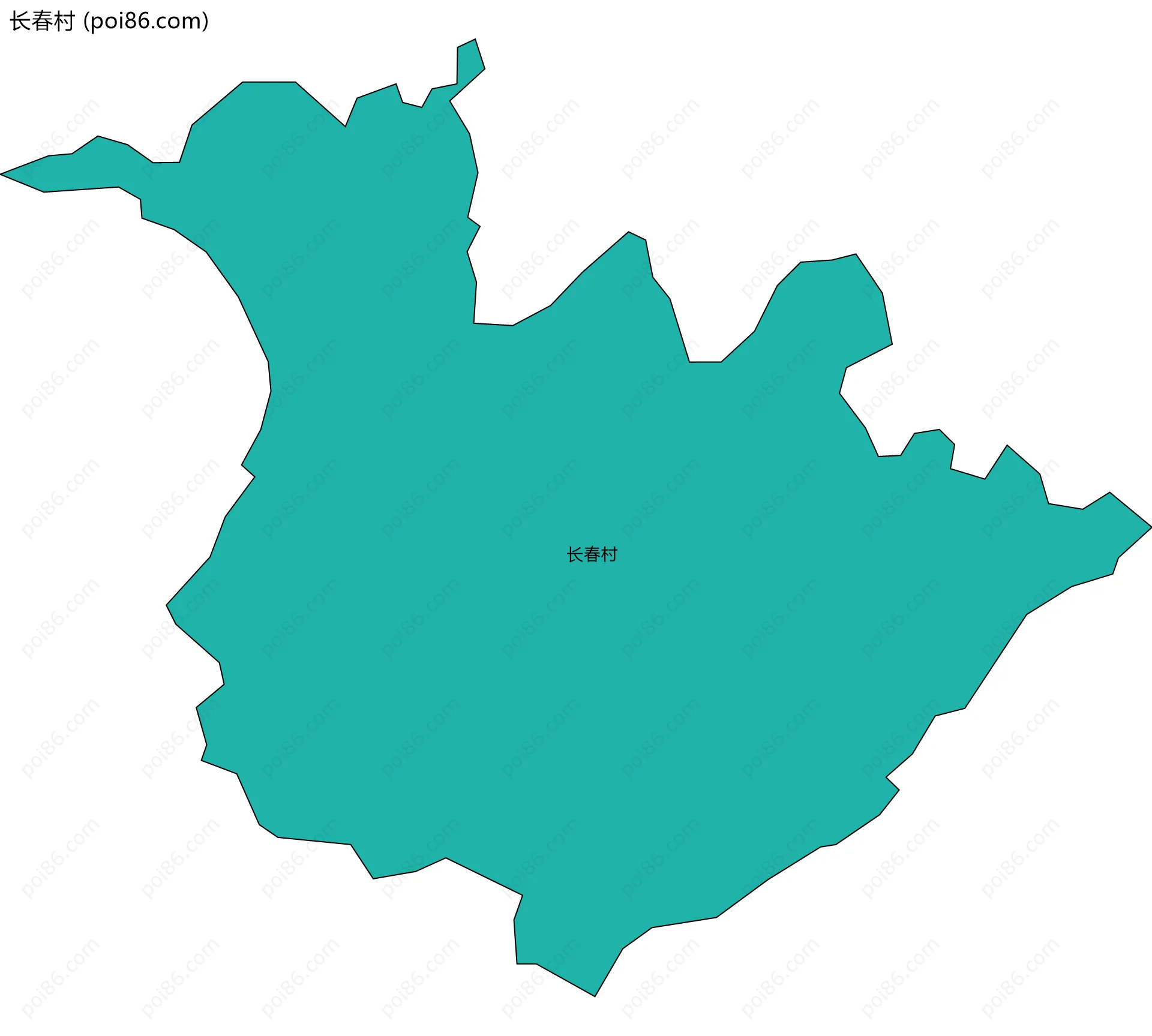 长春村边界地图