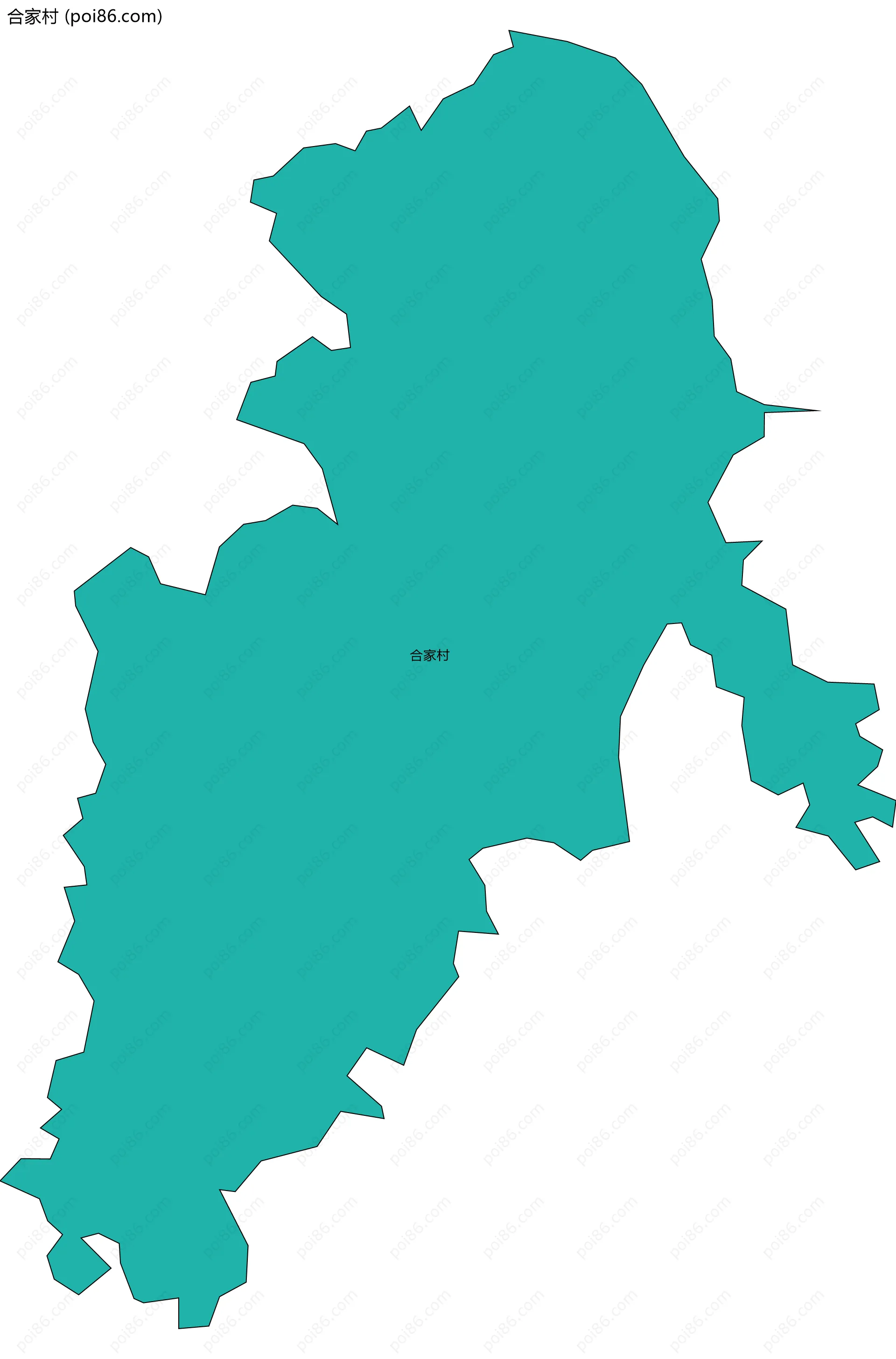合家村边界地图