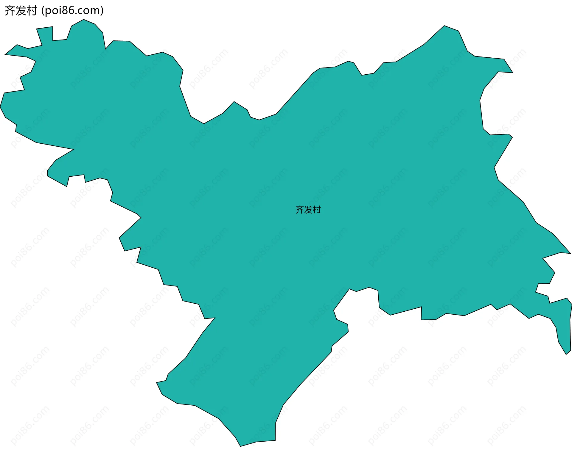 齐发村边界地图