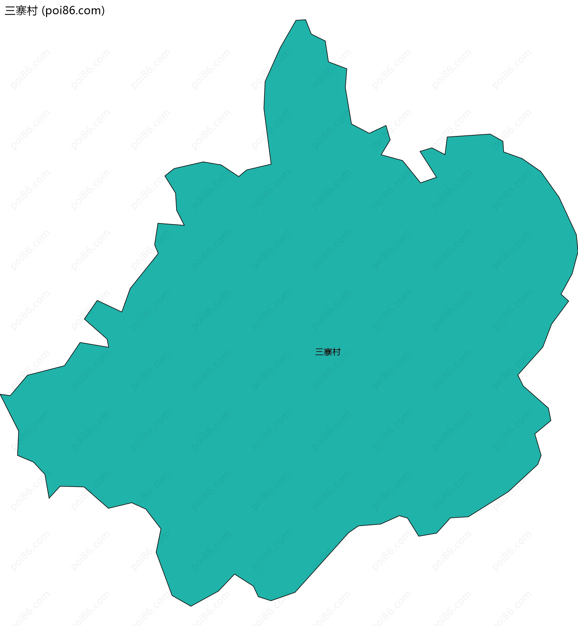 三寨村边界地图