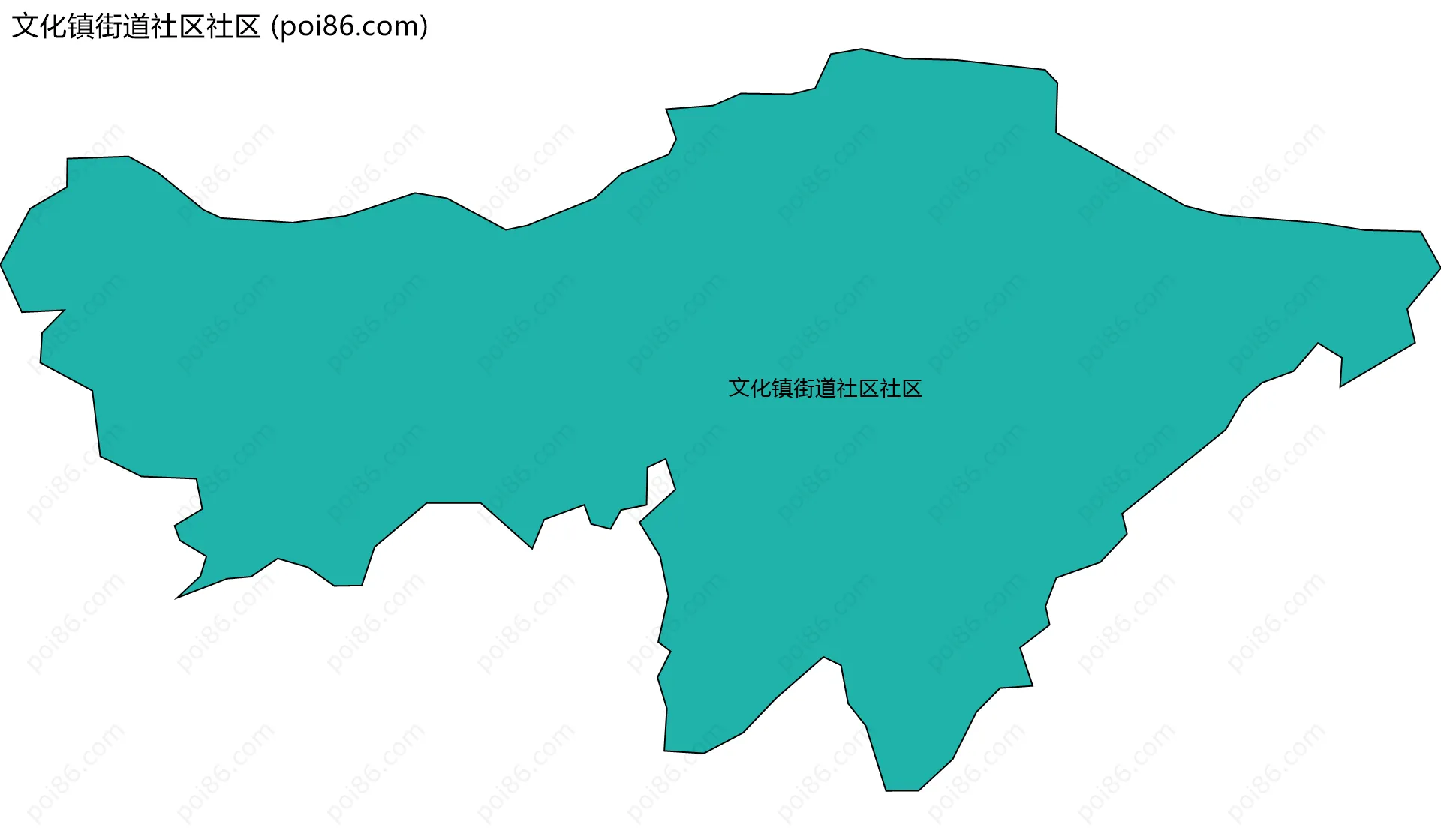 文化镇街道社区社区边界地图