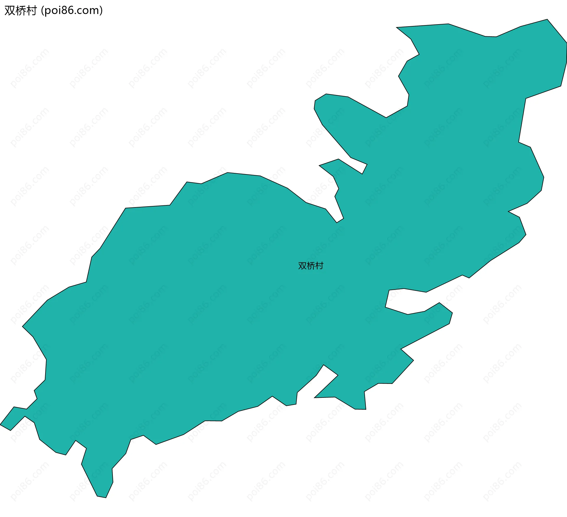 双桥村边界地图