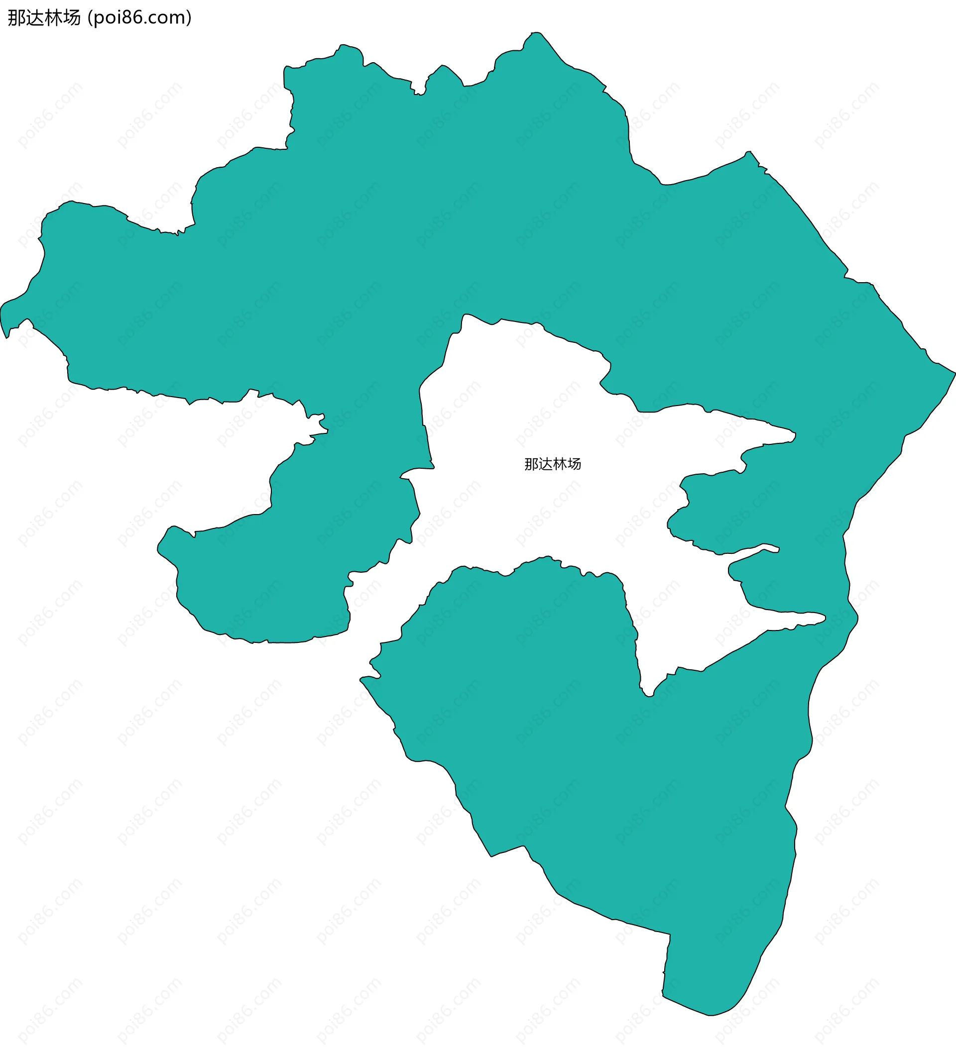 那达林场边界地图