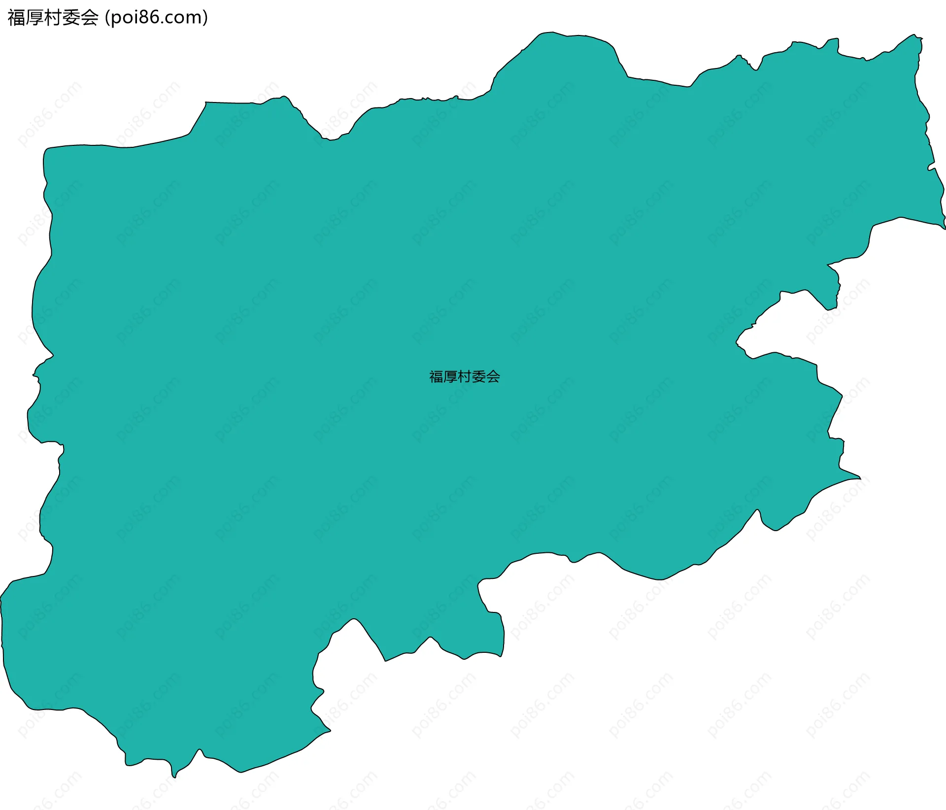 福厚村委会边界地图