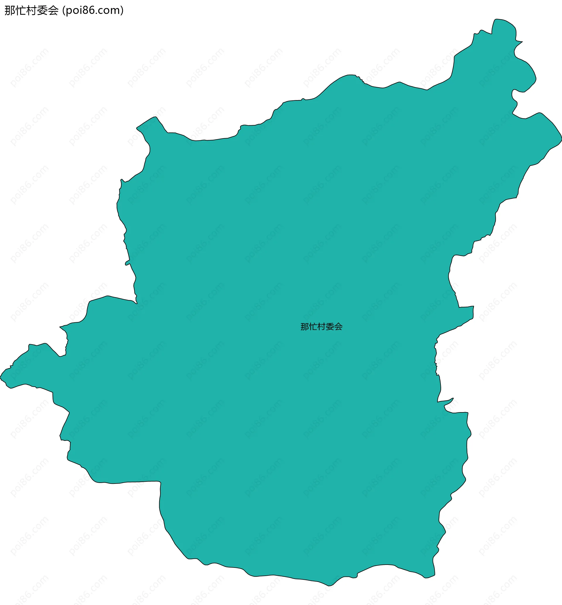 那忙村委会边界地图