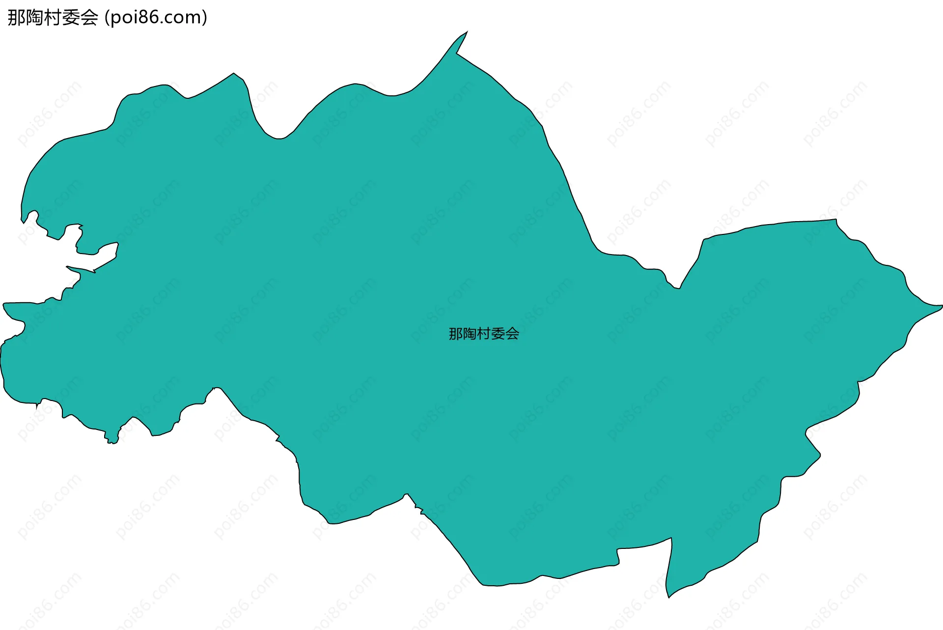 那陶村委会边界地图
