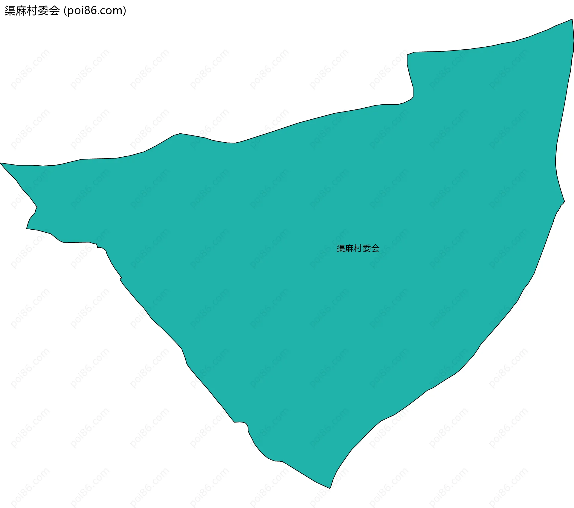 渠麻村委会边界地图
