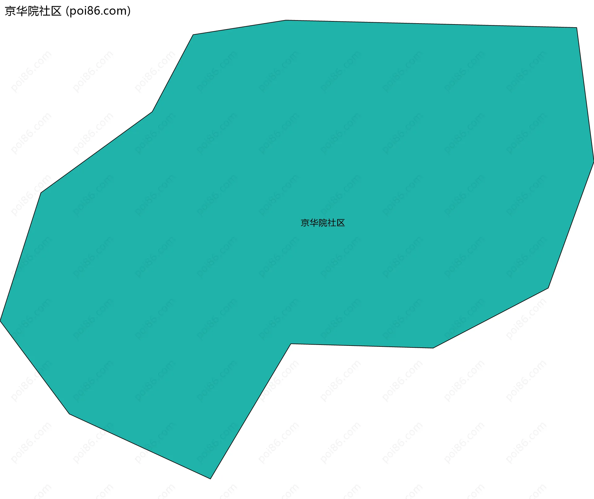 京华院社区边界地图