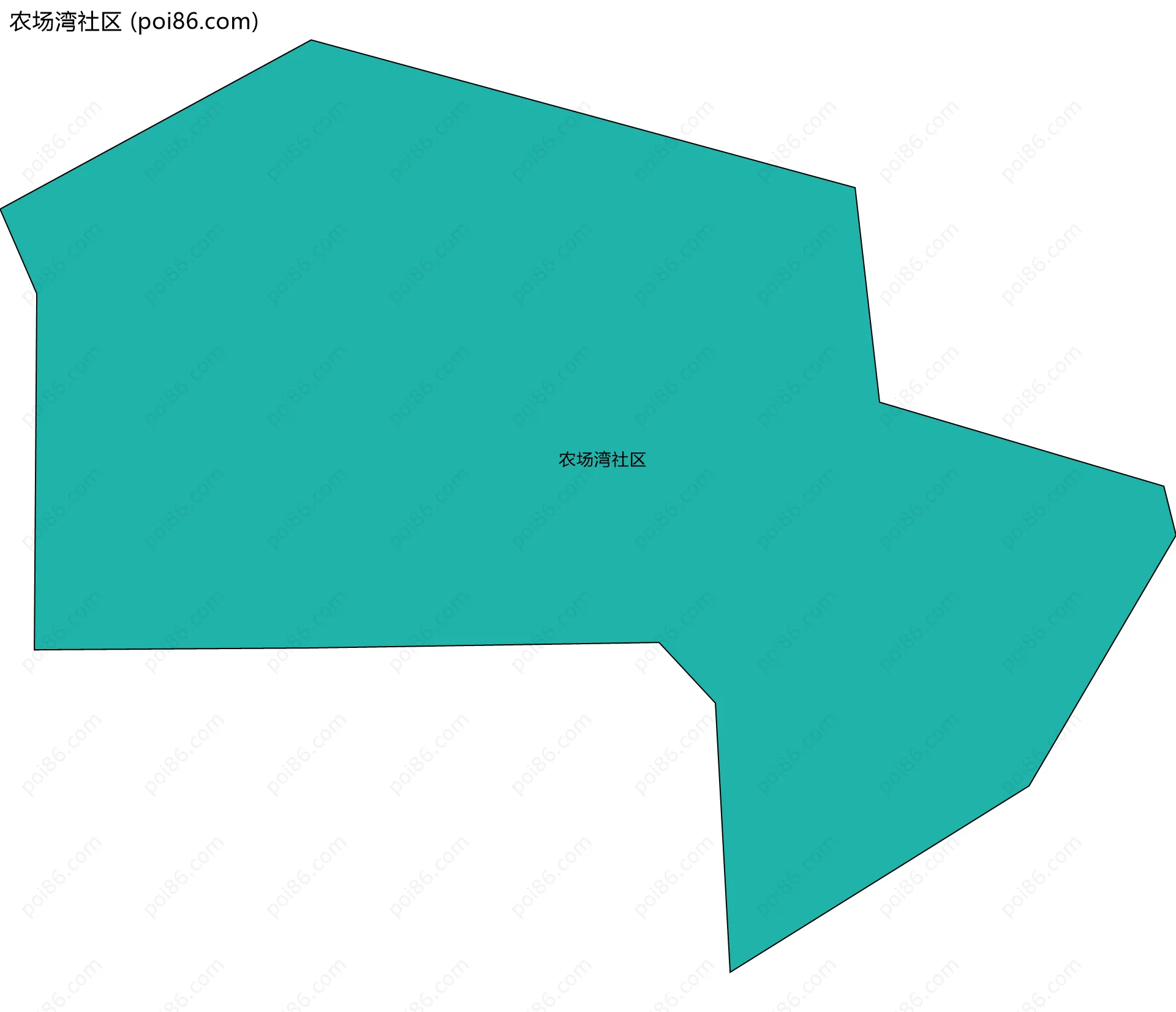 农场湾社区边界地图
