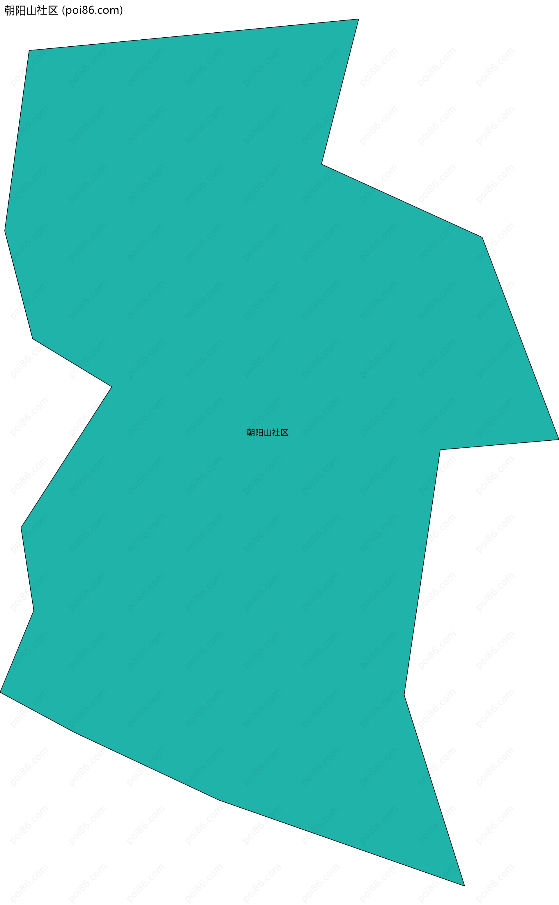朝阳山社区边界地图