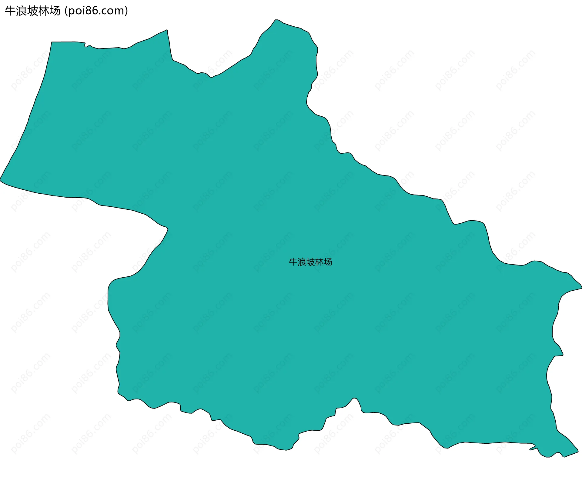 牛浪坡林场边界地图