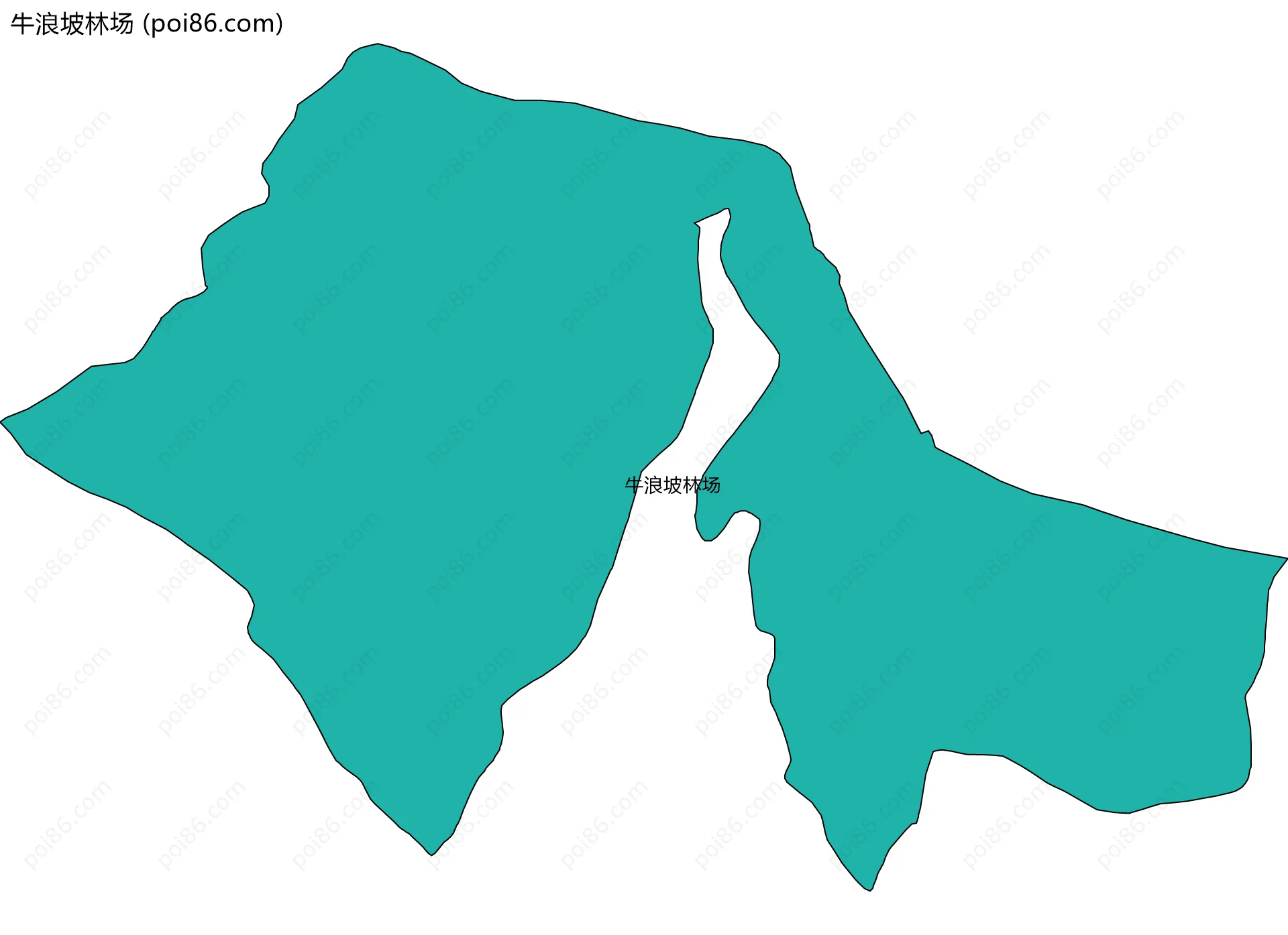 牛浪坡林场边界地图