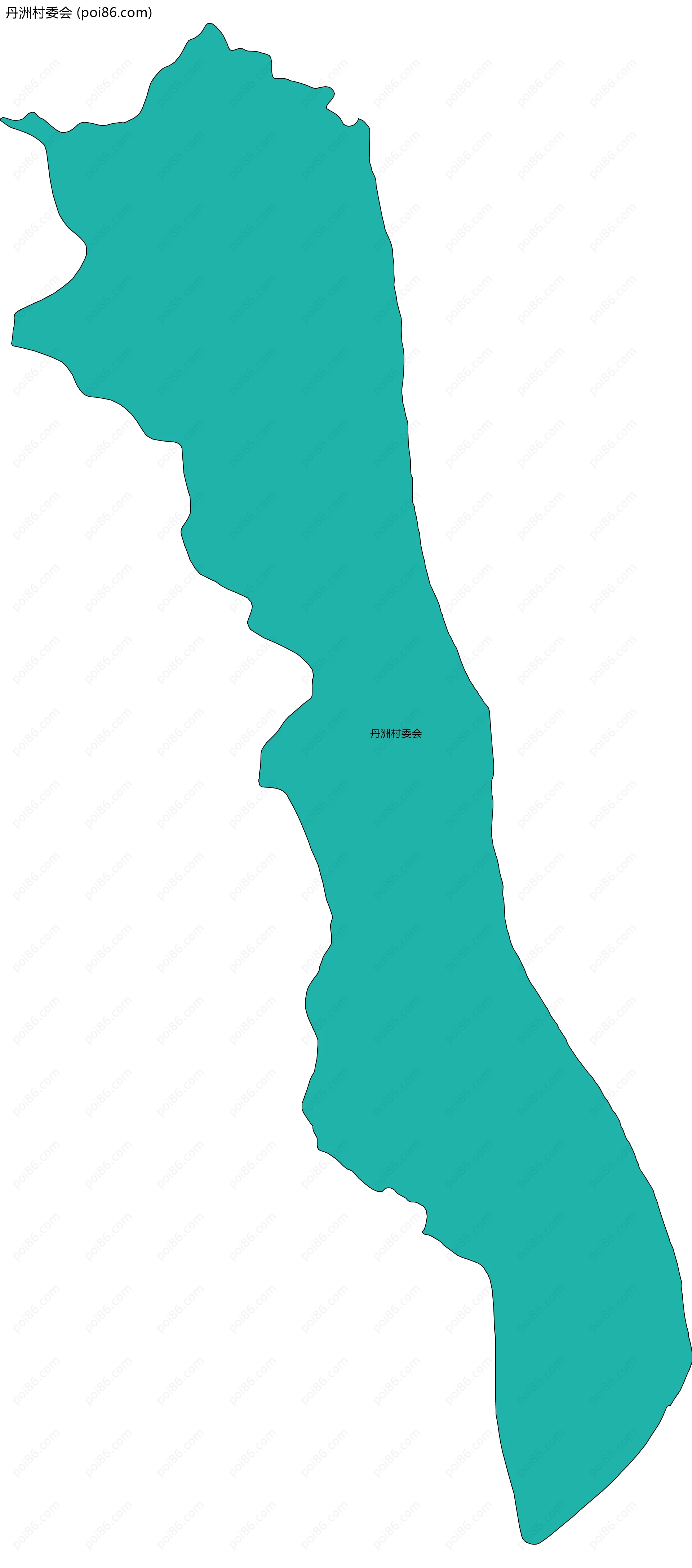 丹洲村委会边界地图