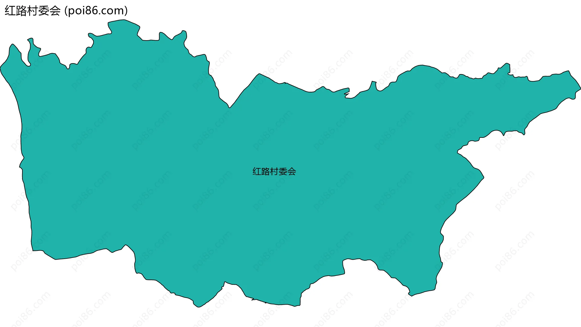 红路村委会边界地图