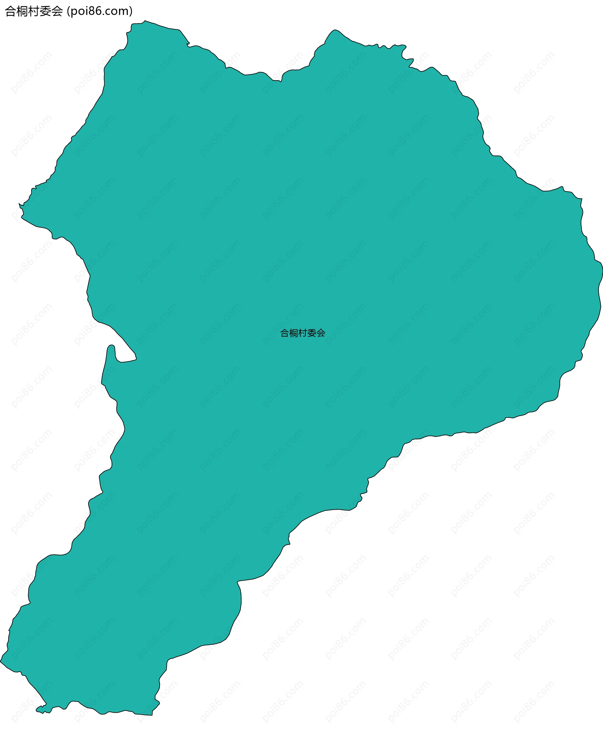 合桐村委会边界地图