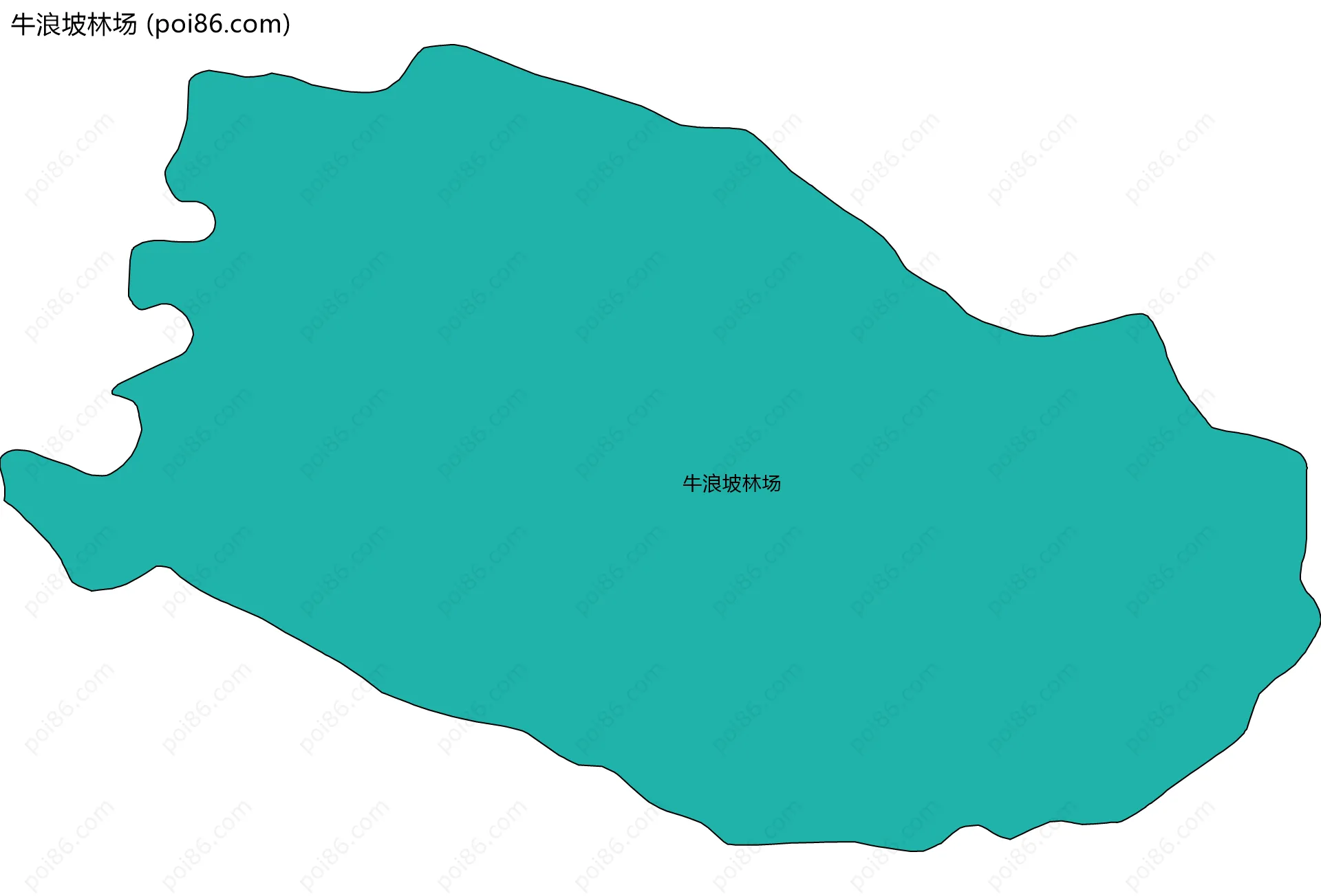 牛浪坡林场边界地图