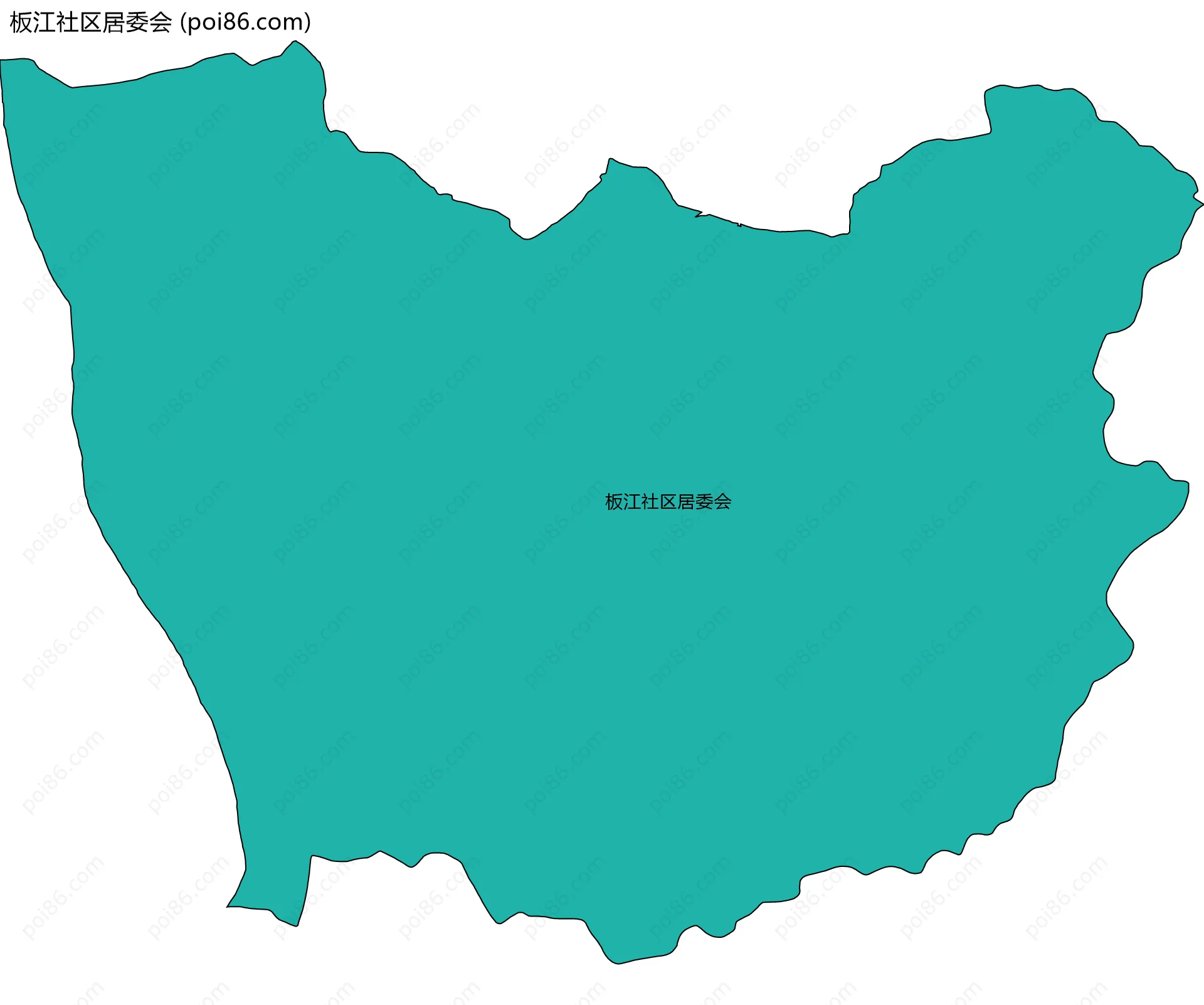 板江社区居委会边界地图