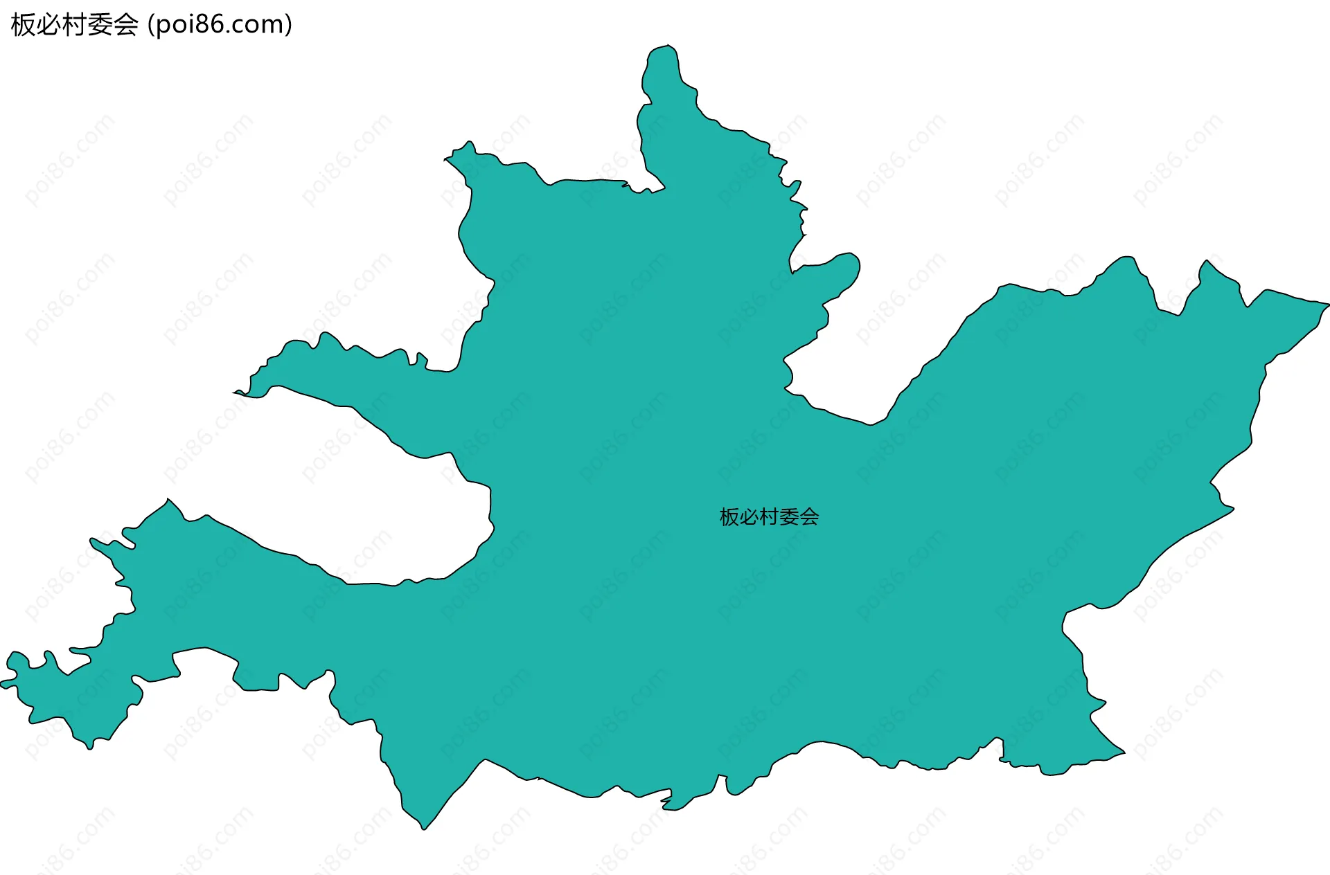 板必村委会边界地图