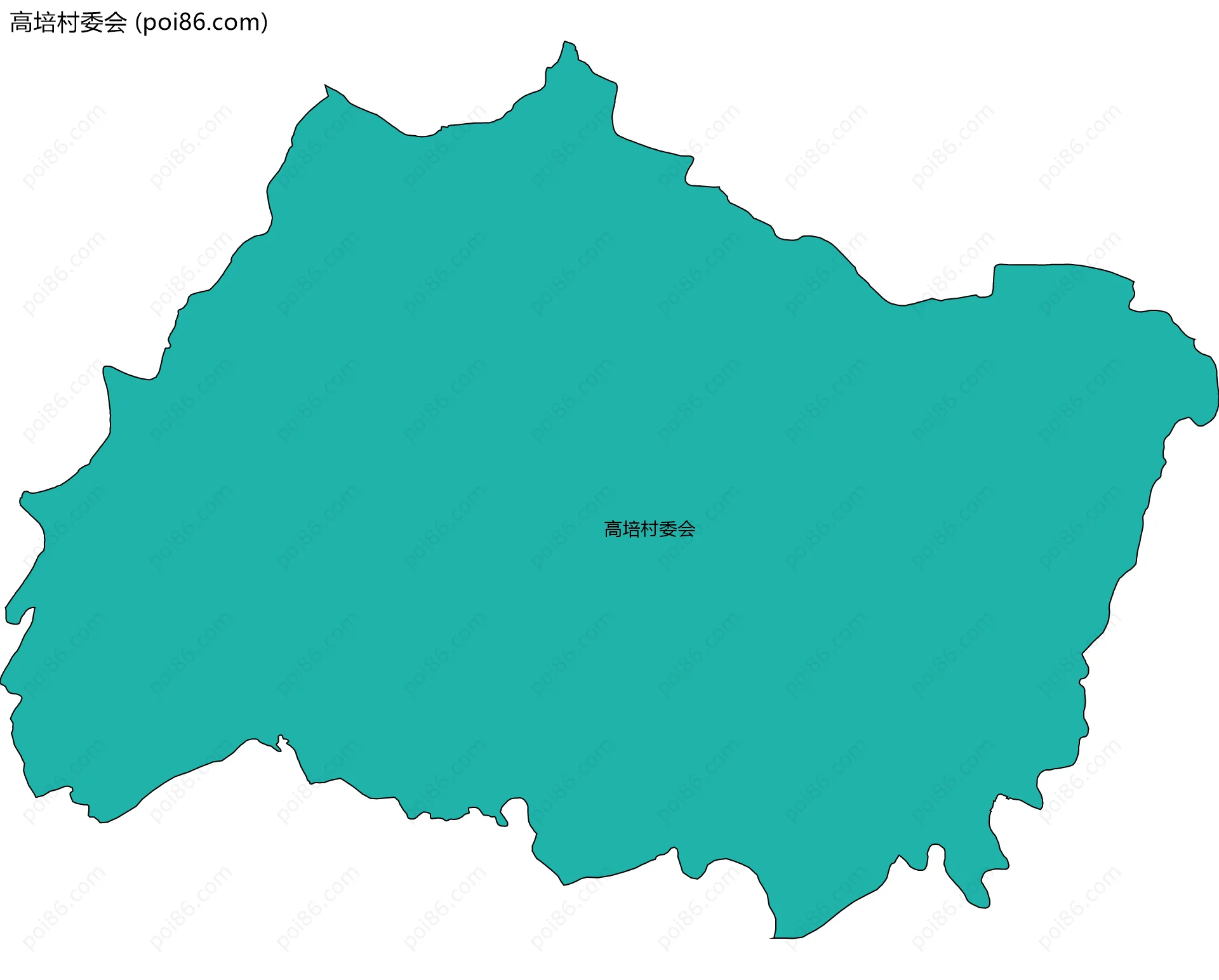 高培村委会边界地图