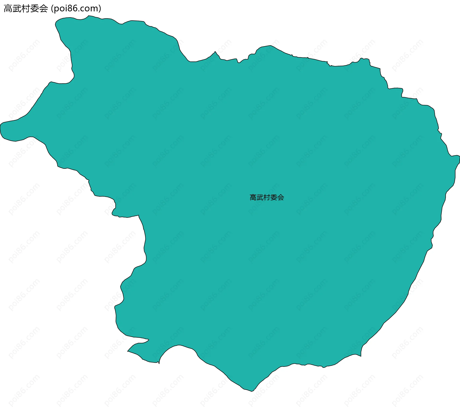 高武村委会边界地图