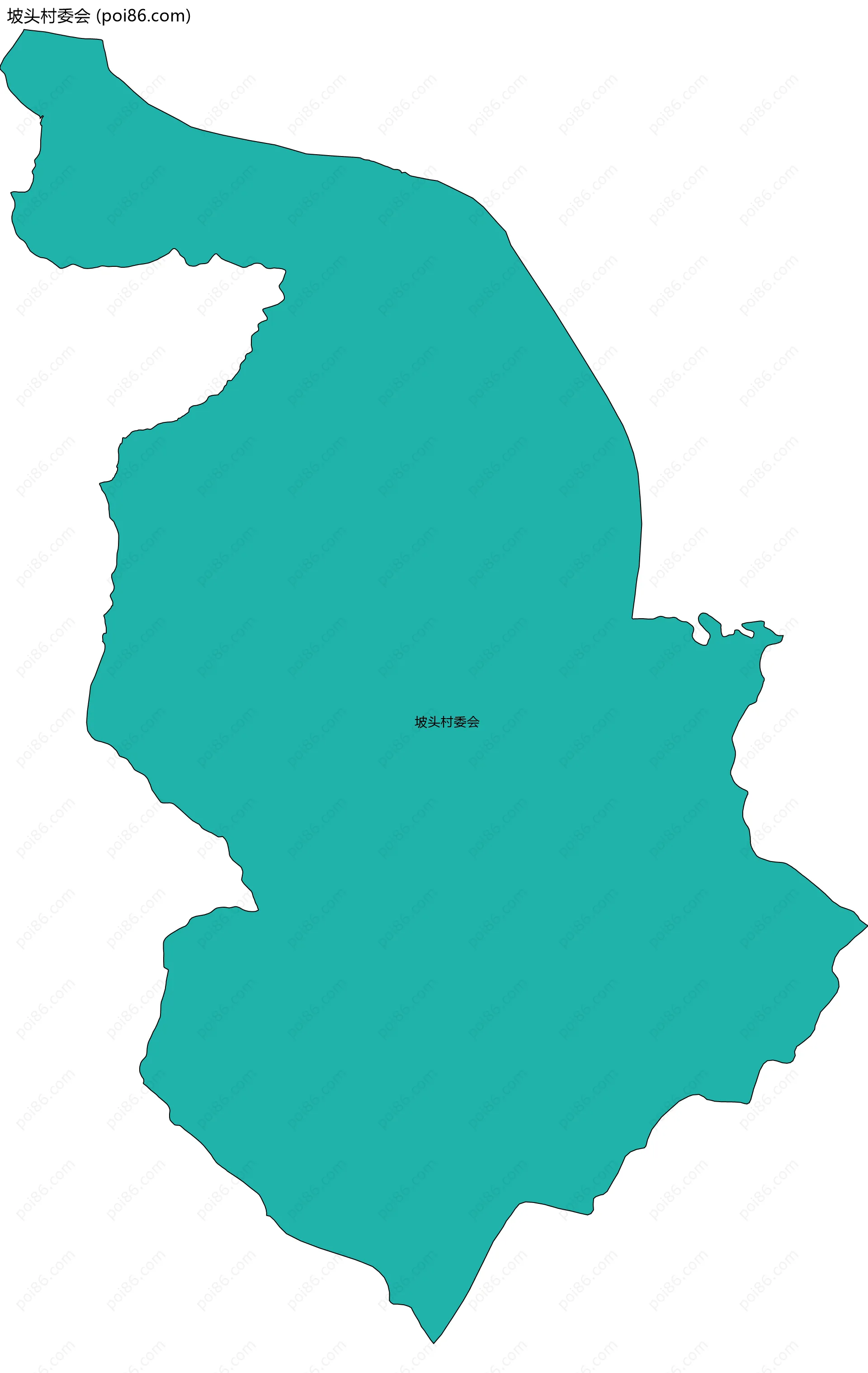 坡头村委会边界地图