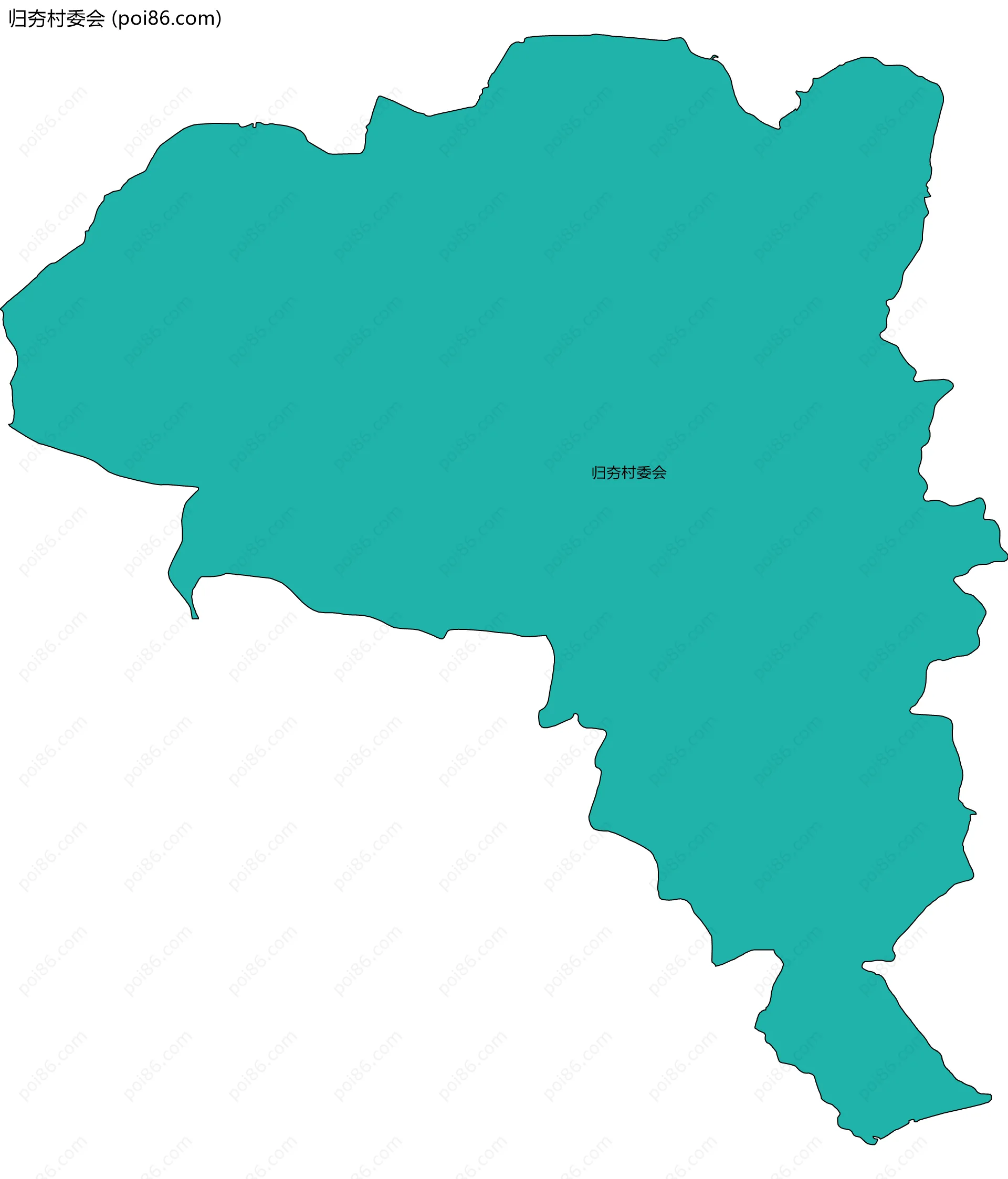 归夯村委会边界地图