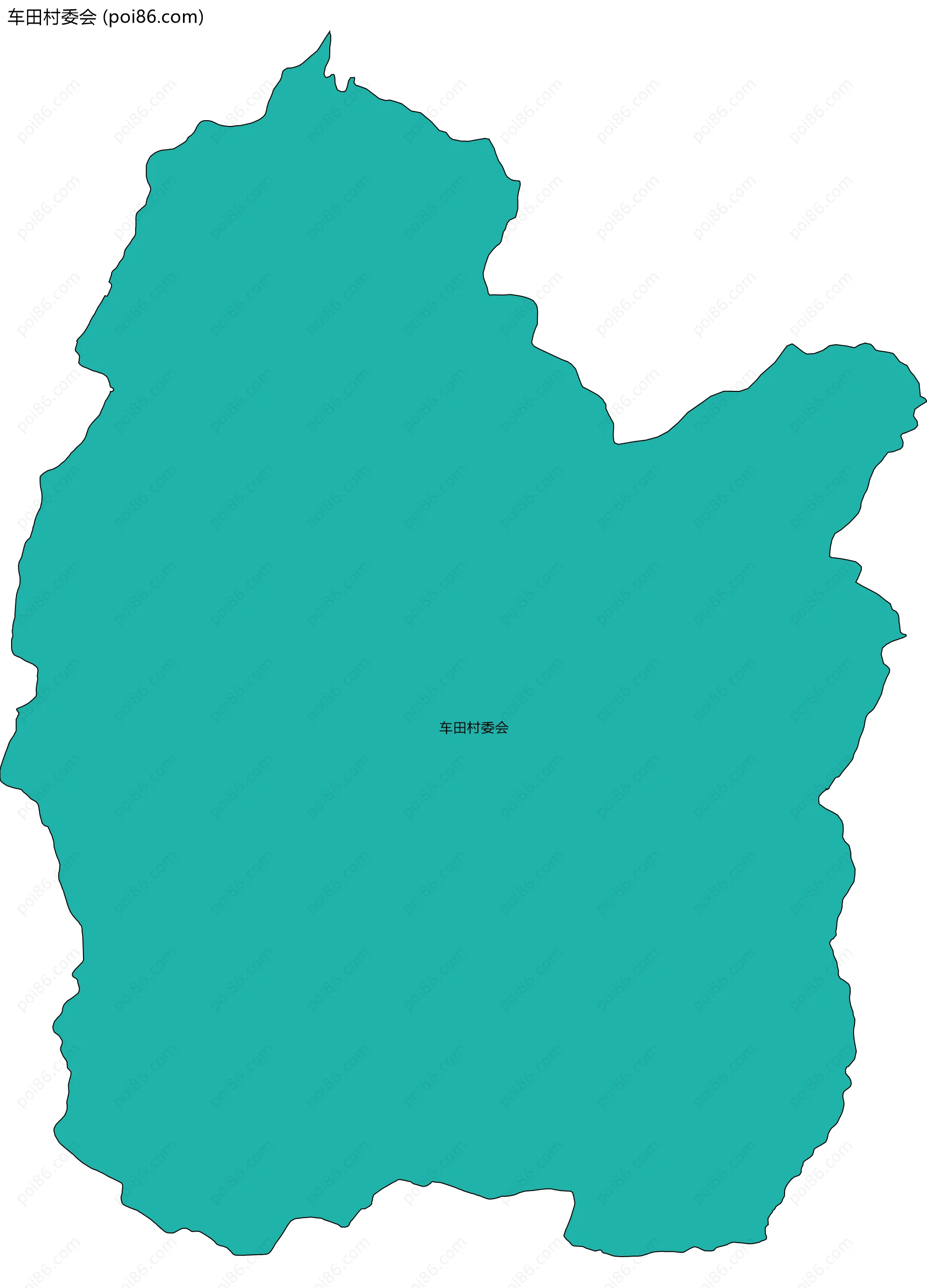 车田村委会边界地图