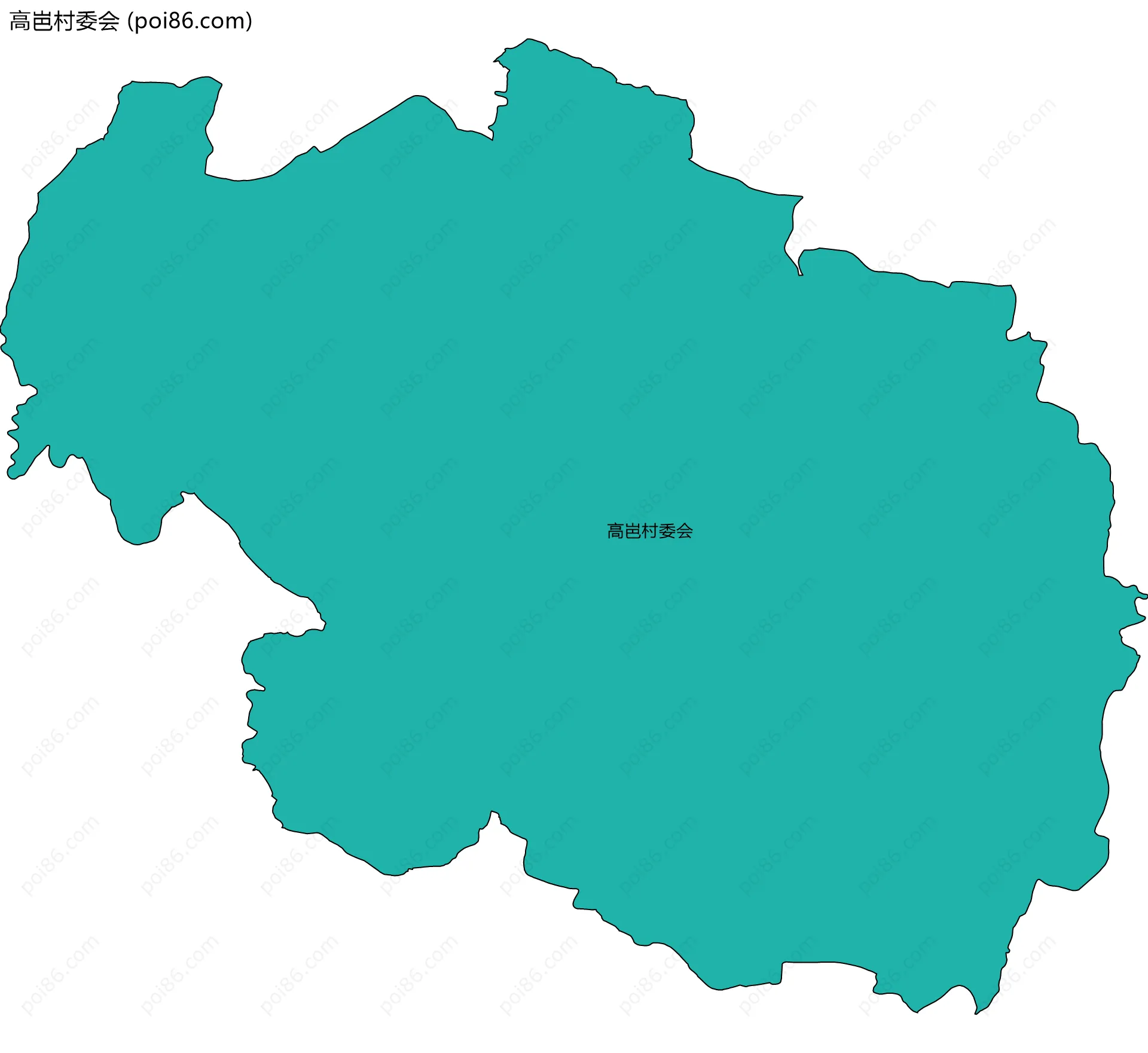 高岜村委会边界地图