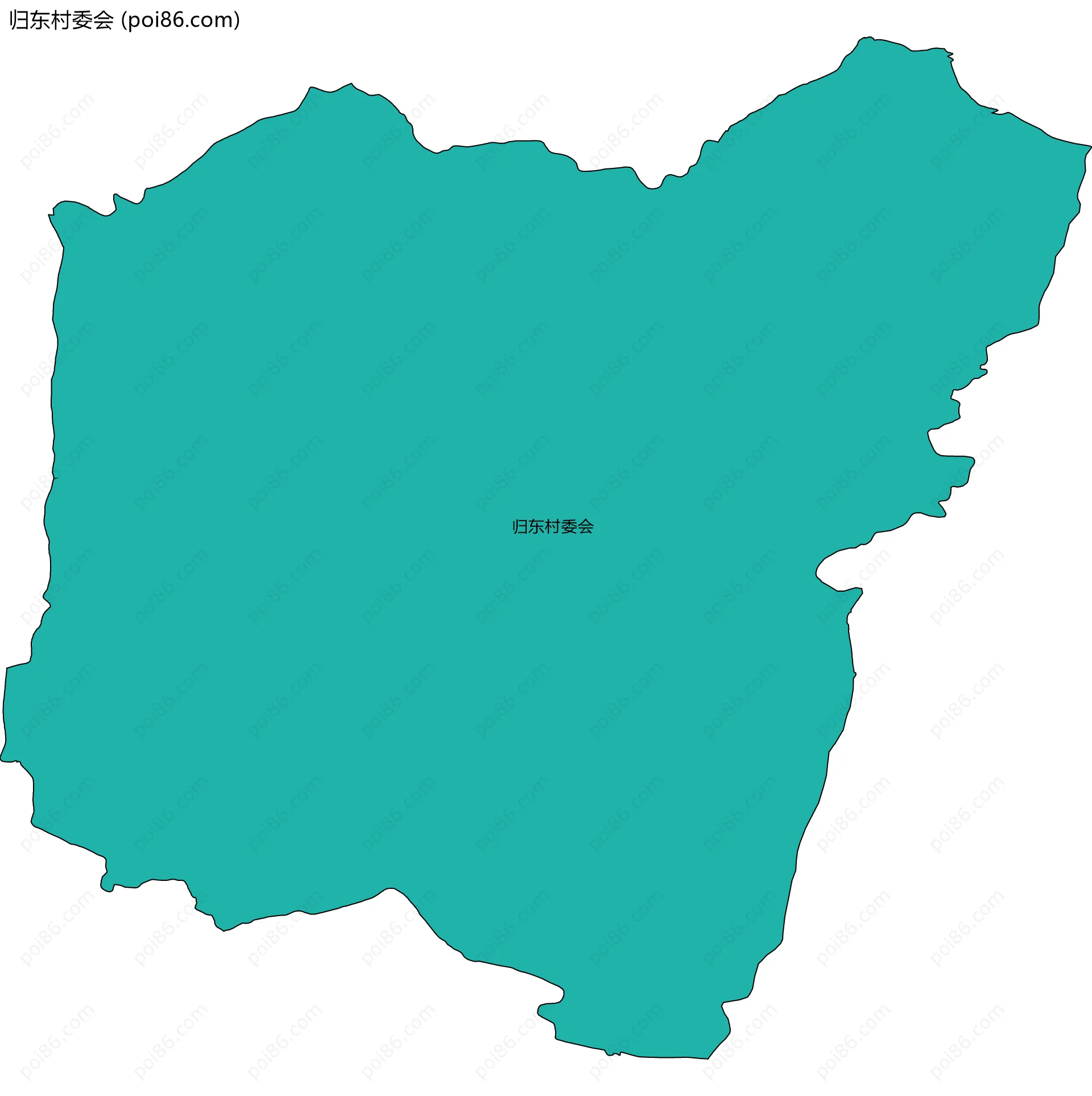 归东村委会边界地图